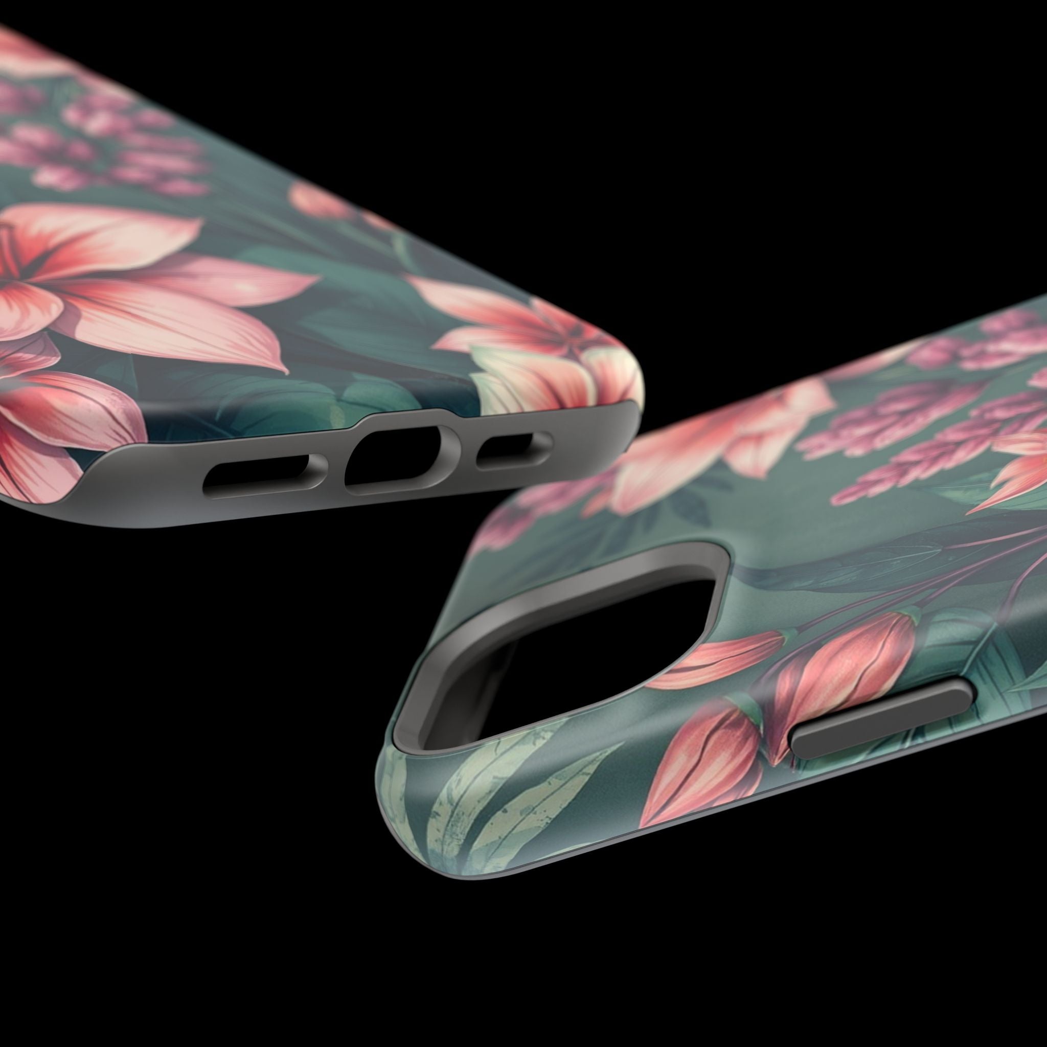 iPhone Mint And Blush Jungle Floral Slim Everyday Designer Case · iPhone Case