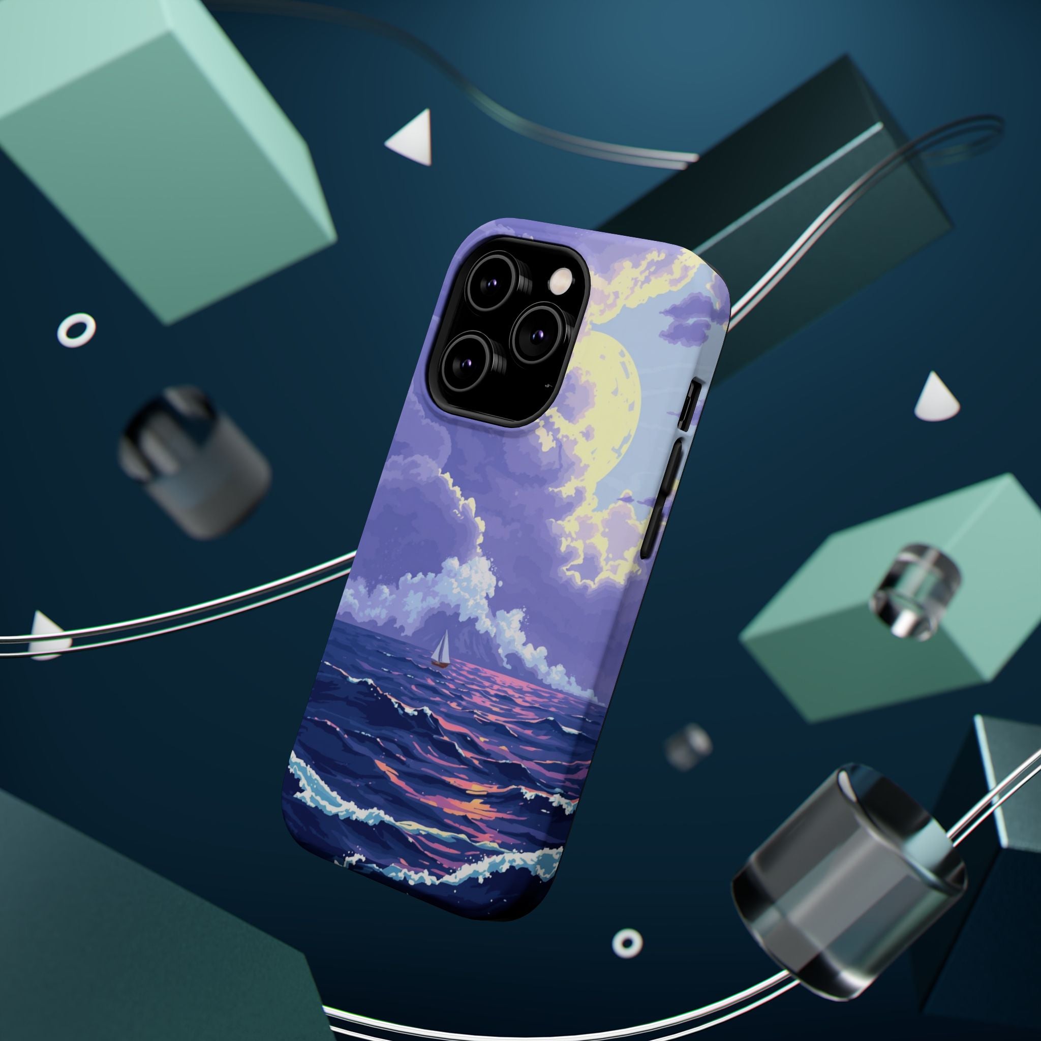iPhone Storm at Sea Enchanted Art 13 Slim Everyday Designer Case · iPhone Case