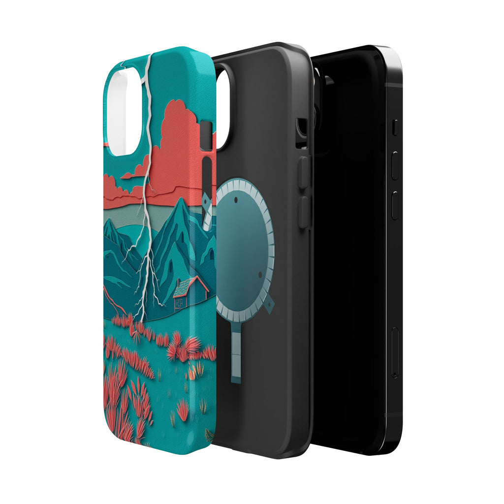 iPhone Prairie Lightning Paper Cut Art Slim Everyday Designer Case · iPhone Case
