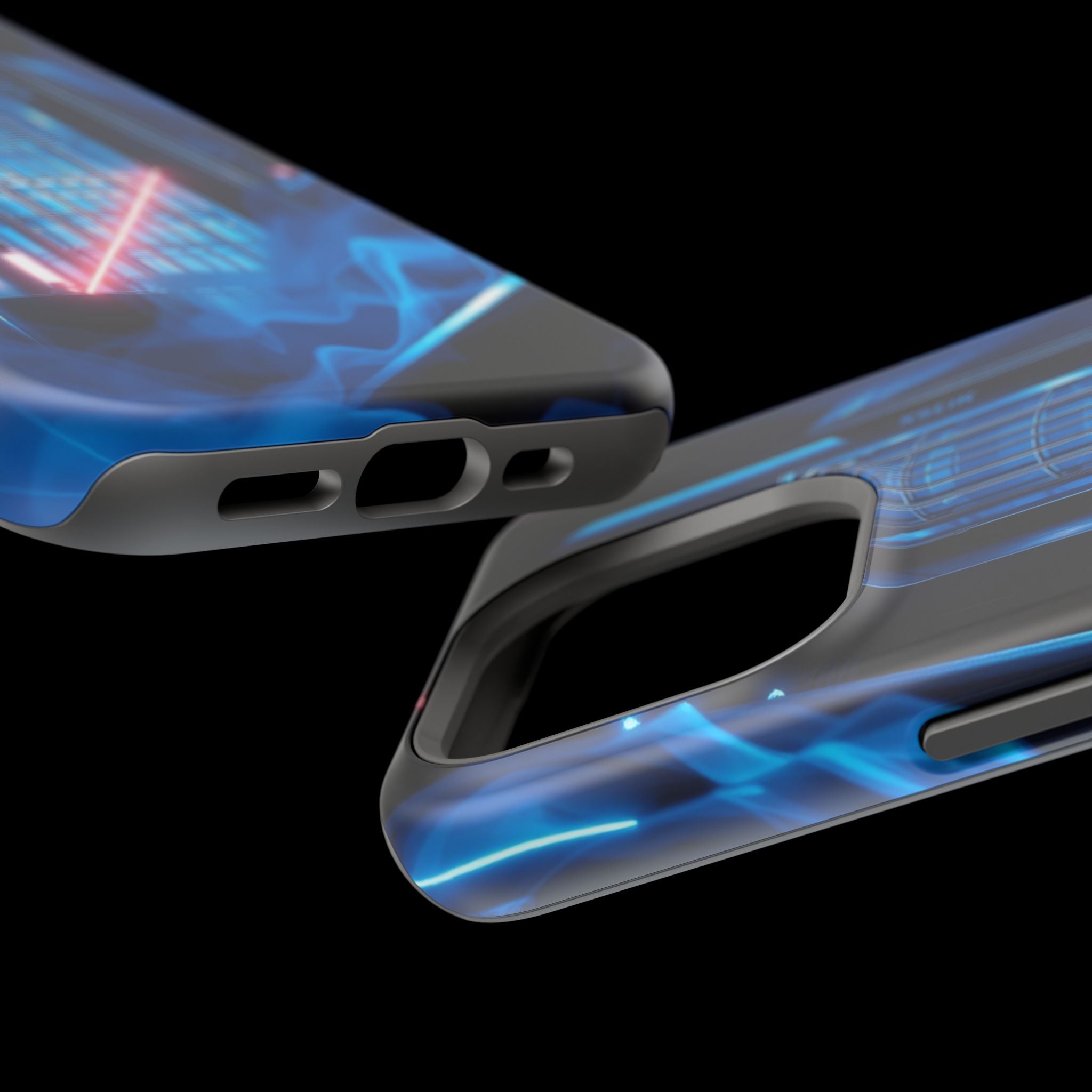 iPhone Midnight Blue And Silver Bauhaus Composition Slim Snap Case · iPhone Case