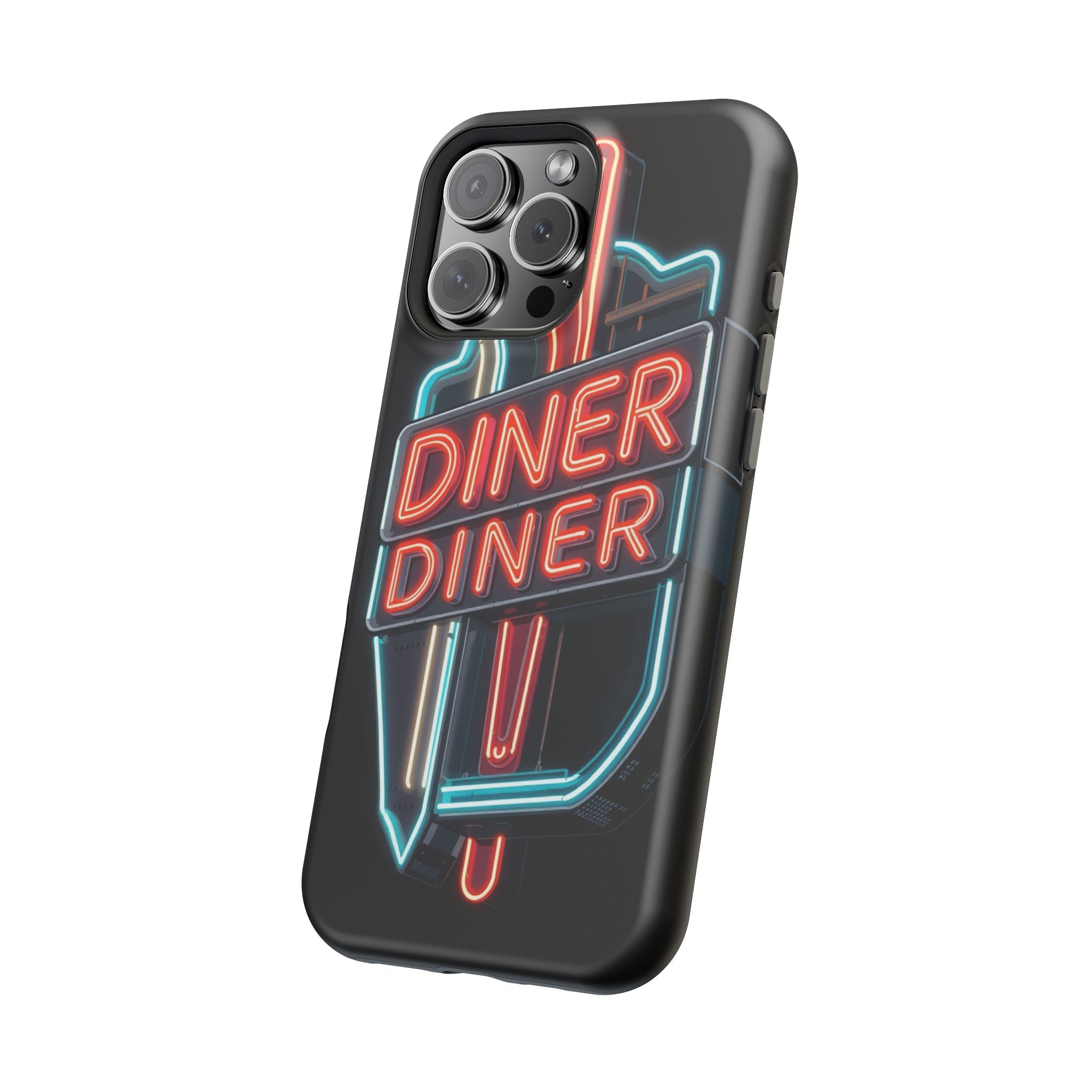 iPhone Neon Diner Sign Electric Art Slim Everyday Designer Case · iPhone Case