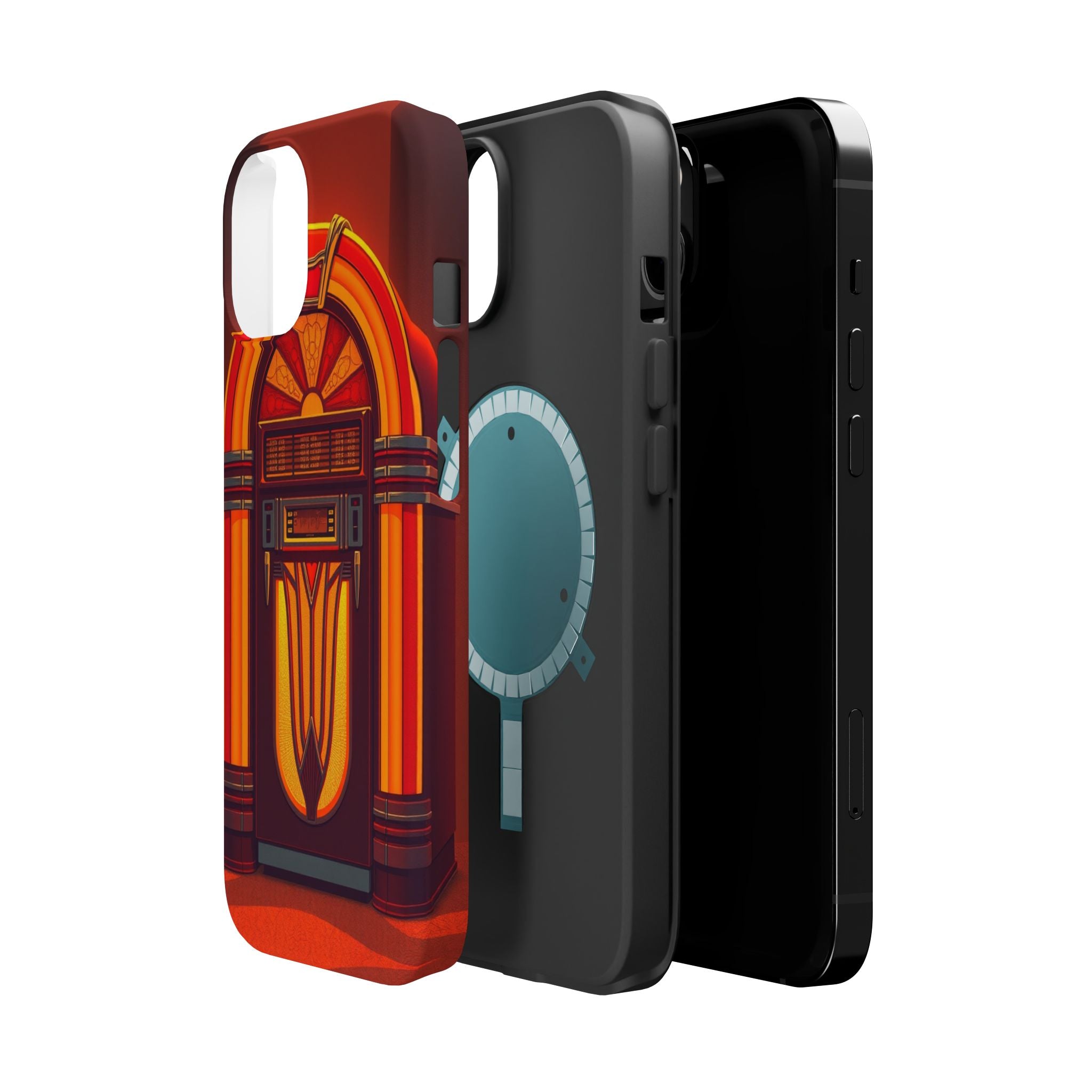 iPhone Jukebox Glow Pop Art Bold Bold Modern Everyday Snap Case · iPhone Case