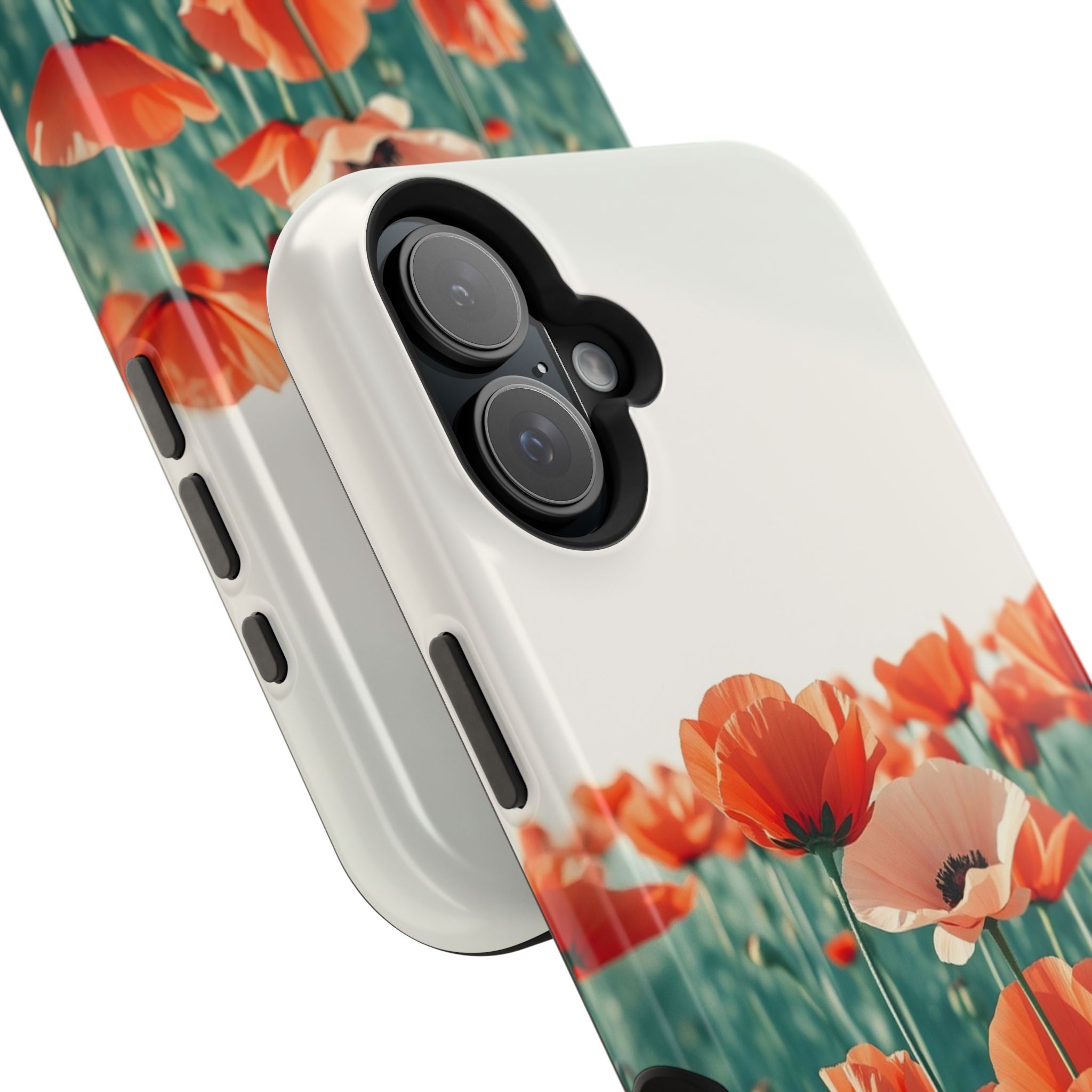 iPhone Mint And Blush Poppy Field 10 Slim Everyday Designer Case · iPhone Case
