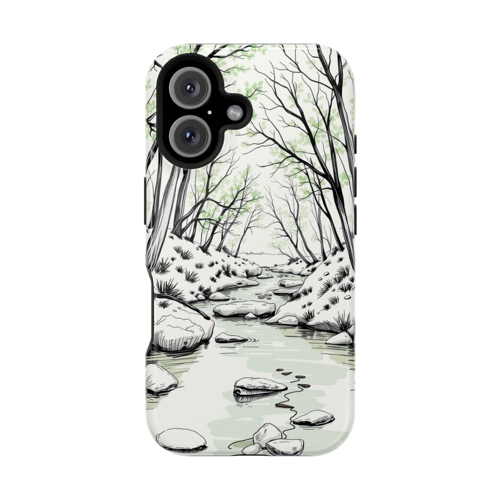 iPhone Sage And Ivory Spring Creek Bold Modern Everyday Snap Case · iPhone Case