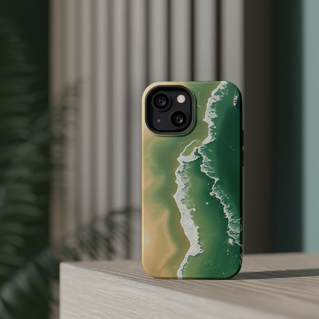 iPhone Shoreline Aerial Bold Art Bold Modern Everyday Snap Case · iPhone Case