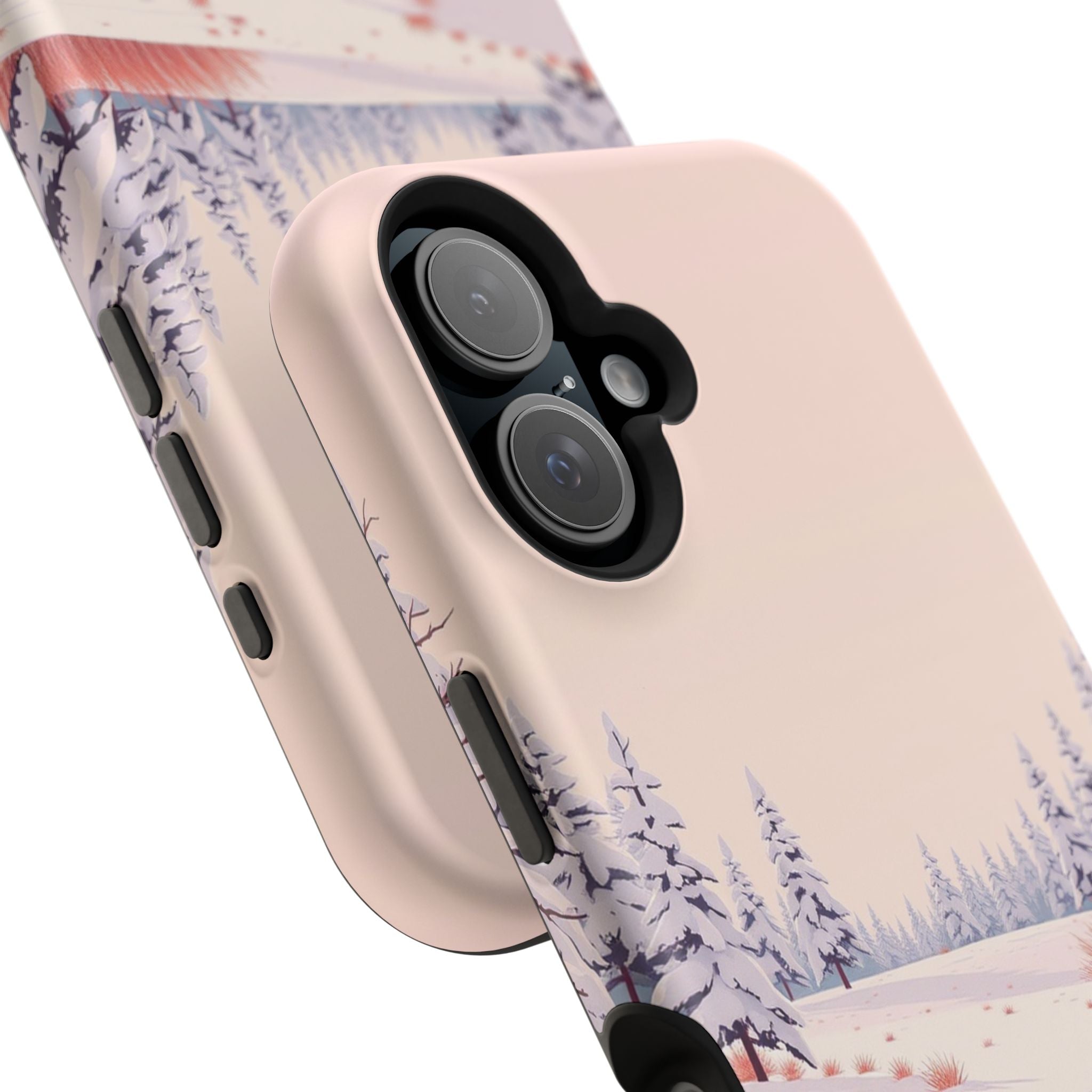 iPhone Snow Field Vintage Retro Poster Slim Everyday Designer Case · iPhone Case