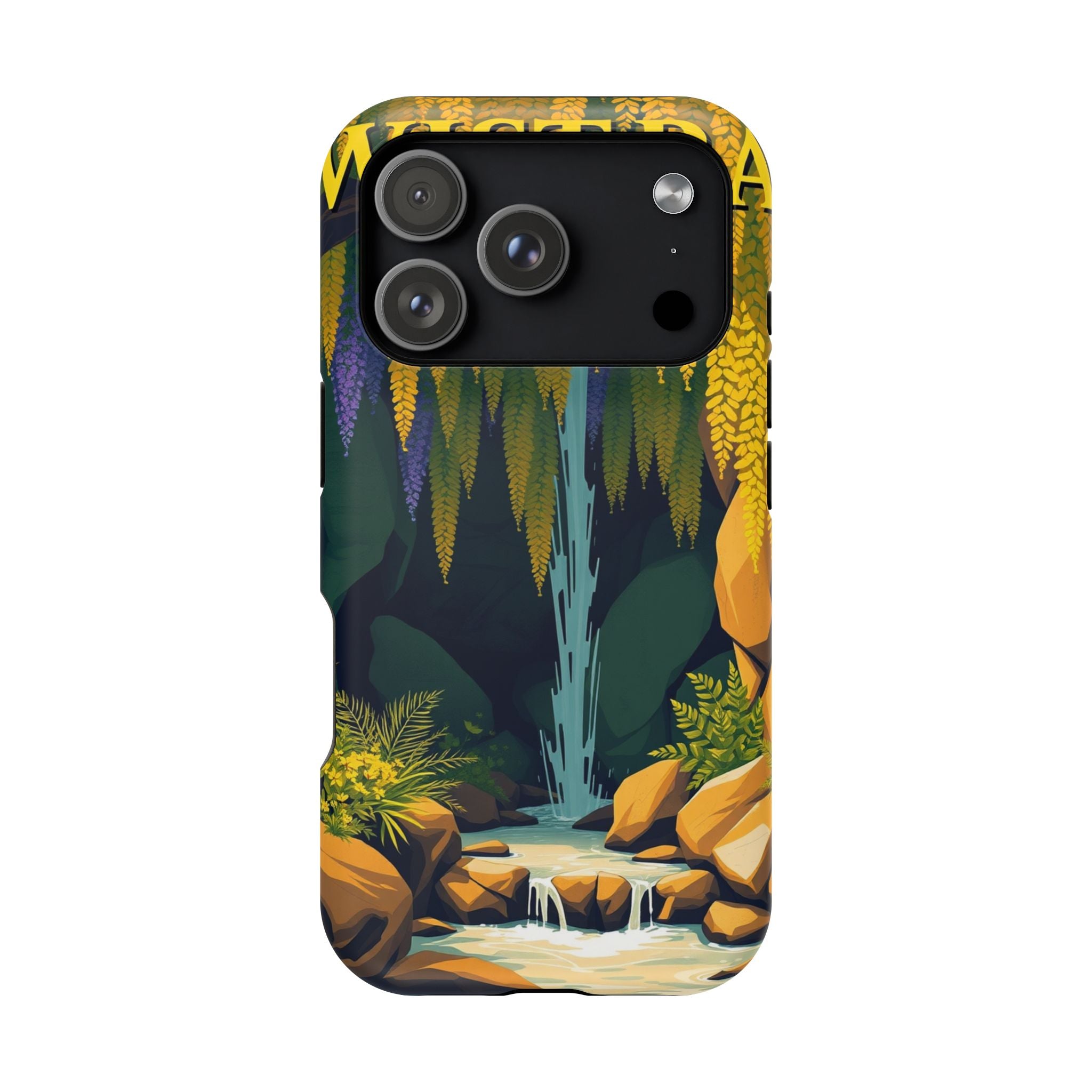 iPhone Wisteria Cascade Vintage Retro Poster Slim iPhone Everyday · iPhone Case