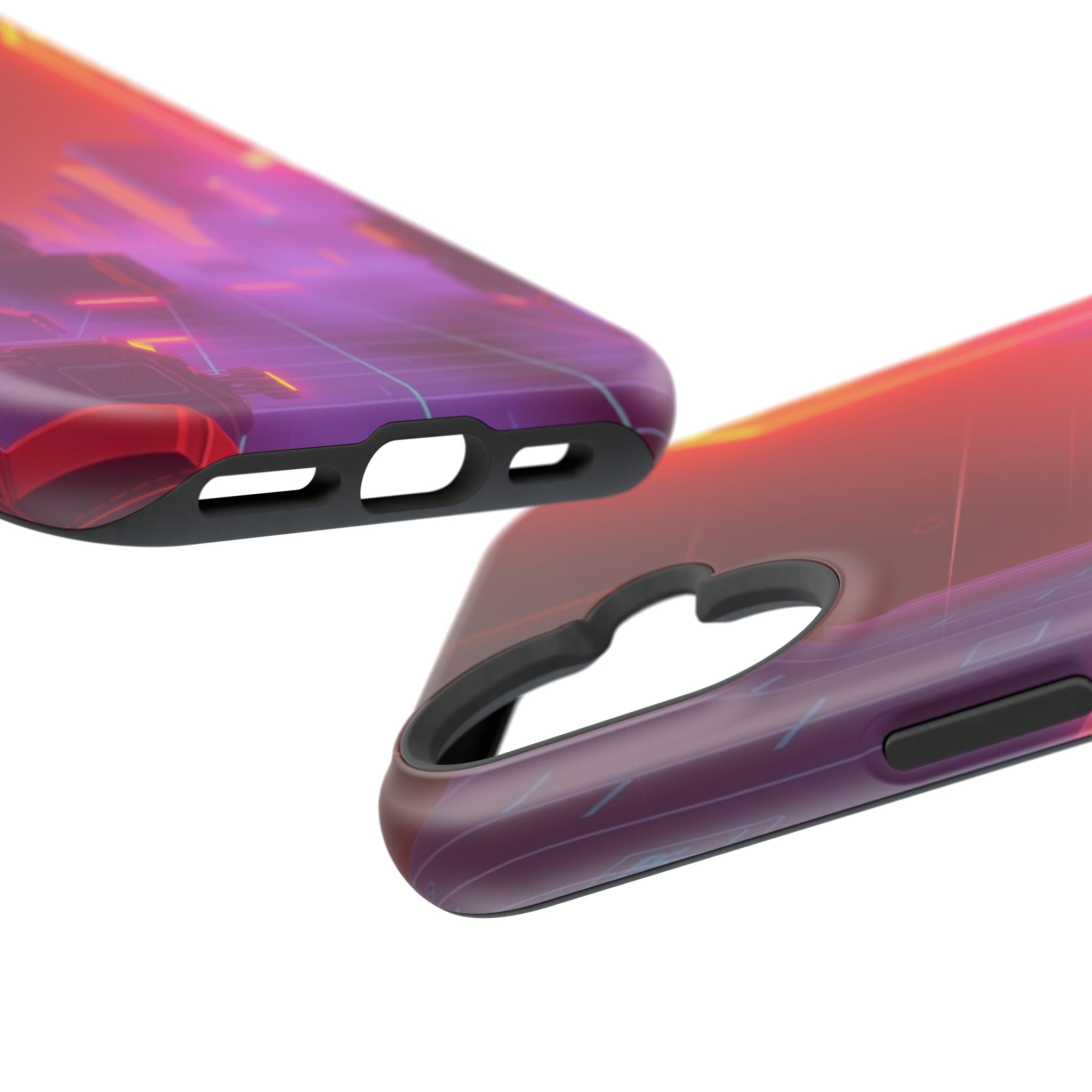 iPhone Dreamy 80s Grid Synthwave Design Slim Everyday Designer Case · iPhone Cas