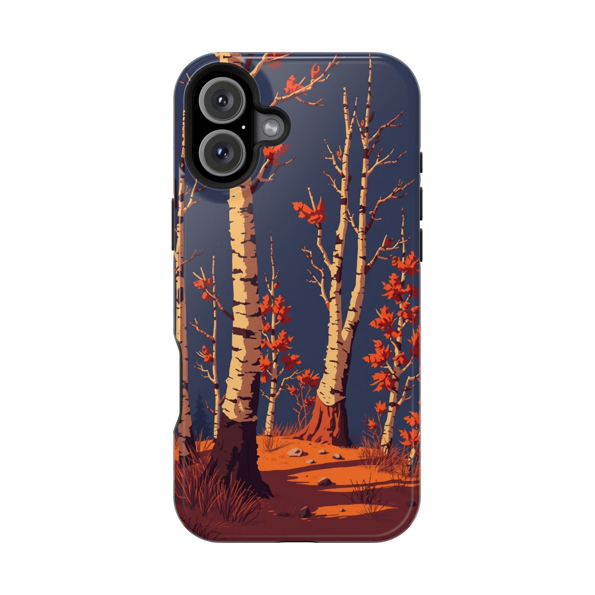 iPhone Birch Grove Pixel Art -Bit Bold Modern Everyday Snap Case · iPhone Case