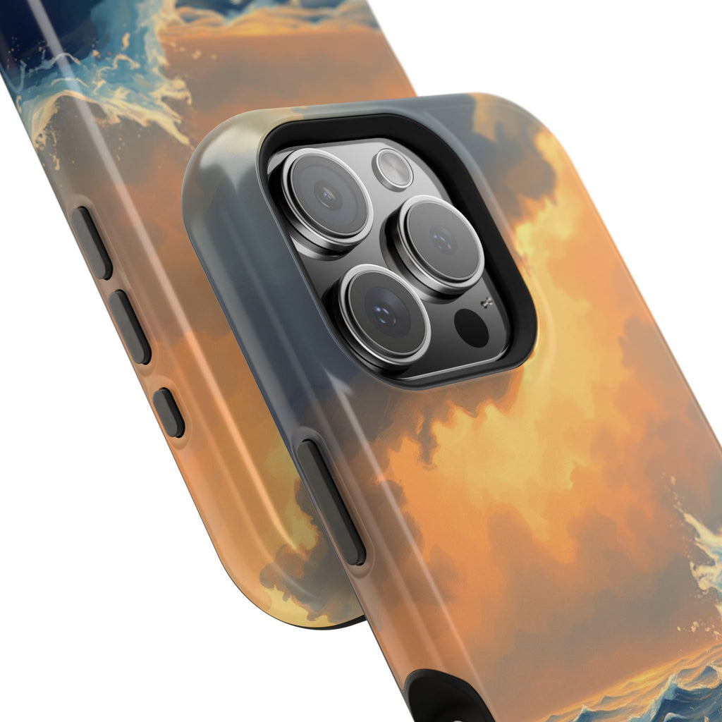 iPhone Sunset Amber And Peach Storm at Sea Slim iPhone Everyday · iPhone Case