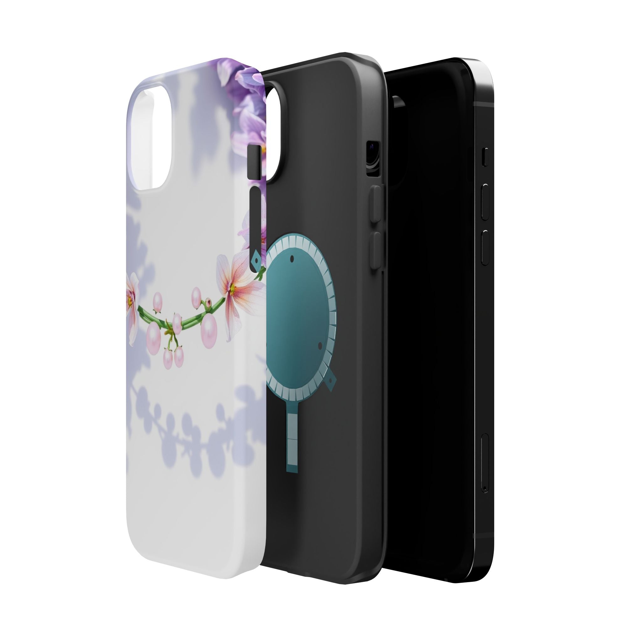 iPhone Vibrant Floral Crown Design Clean Minimal Snap Cas Slim Snap Case · iPhon