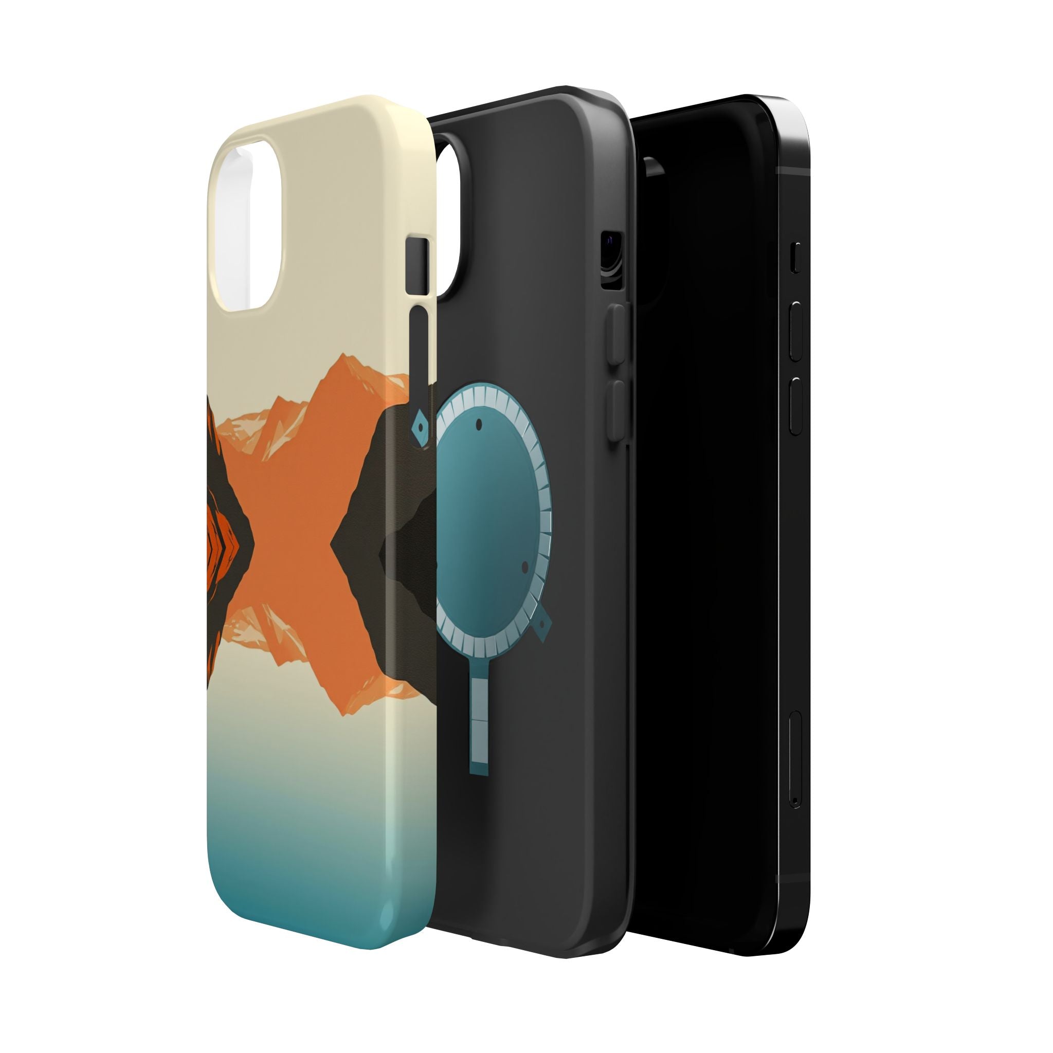 iPhone Burnt Orange And Sand Fjord Reflection Slim iPhone Everyday · iPhone Case