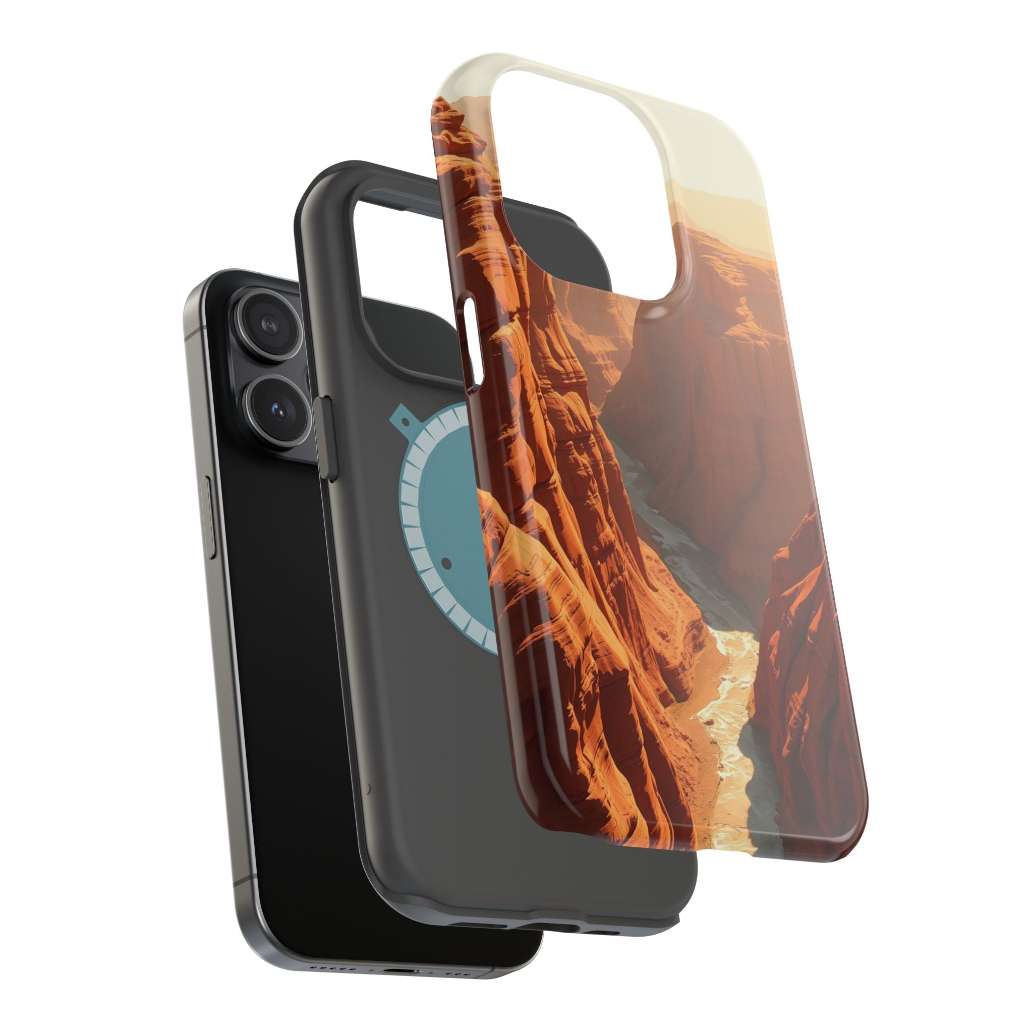 iPhone Vibrant River Canyon Design Bold Modern Everyday Snap Case · iPhone Case