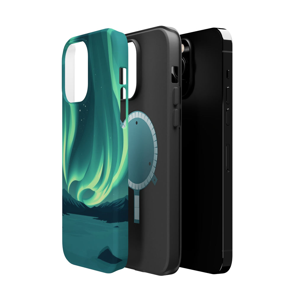 iPhone Northern Lights Abstract Geometric Slim iPhone Everyday Designer · iPhone