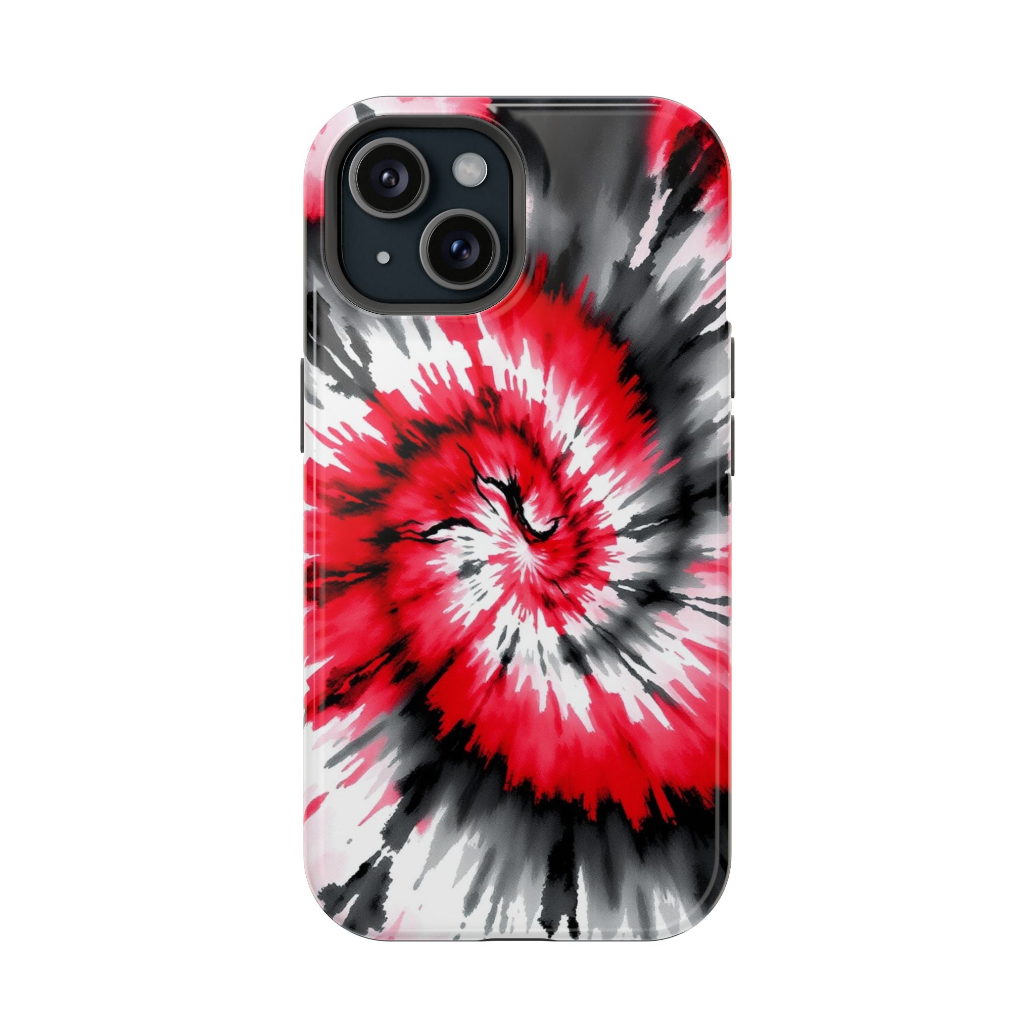 iPhone Black And Crimson Tie-Dye Vortex Slim Everyday iPhone Designer · iPhone C