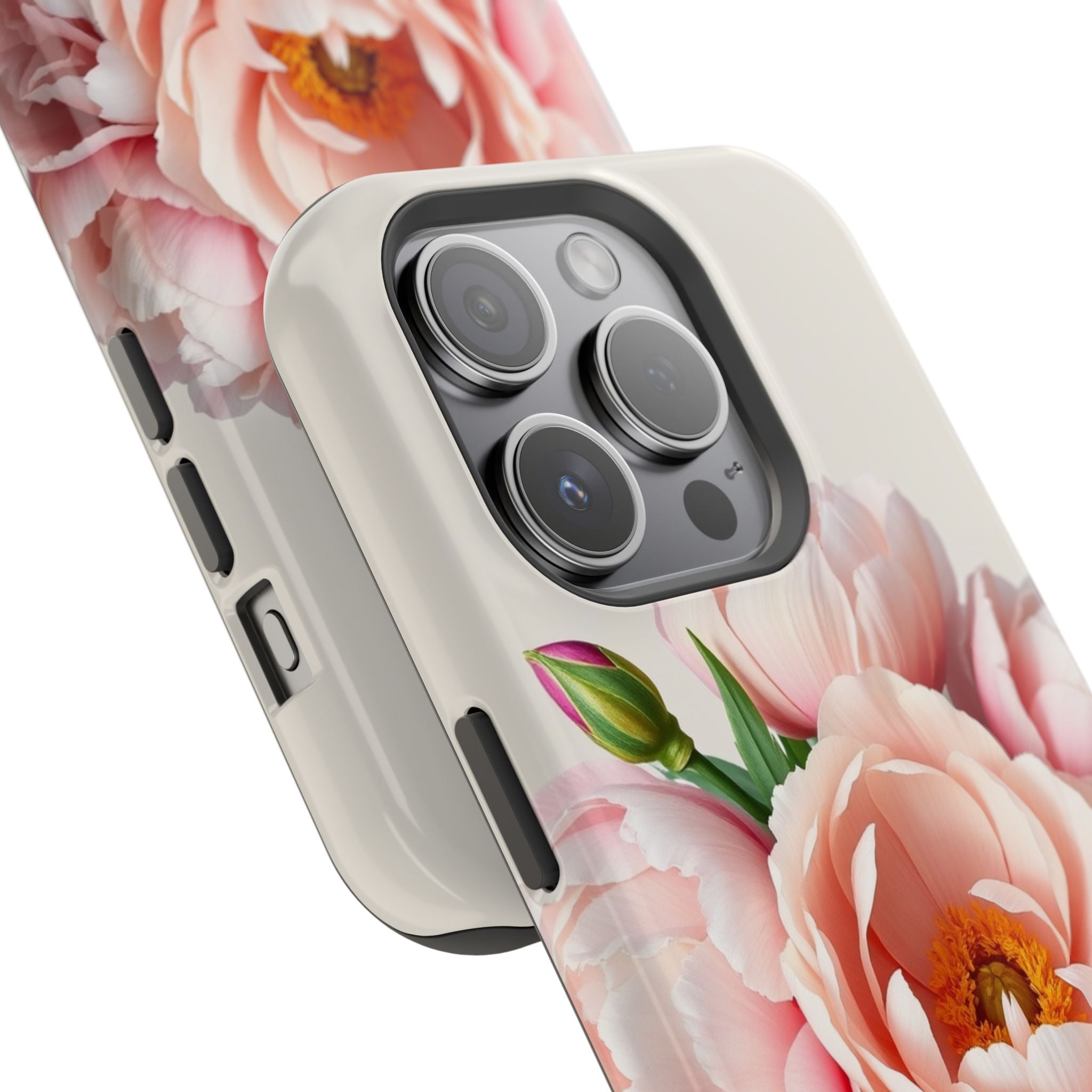 iPhone Serene Peony Bouquet Design Bold Modern Everyday Snap Case · iPhone Case
