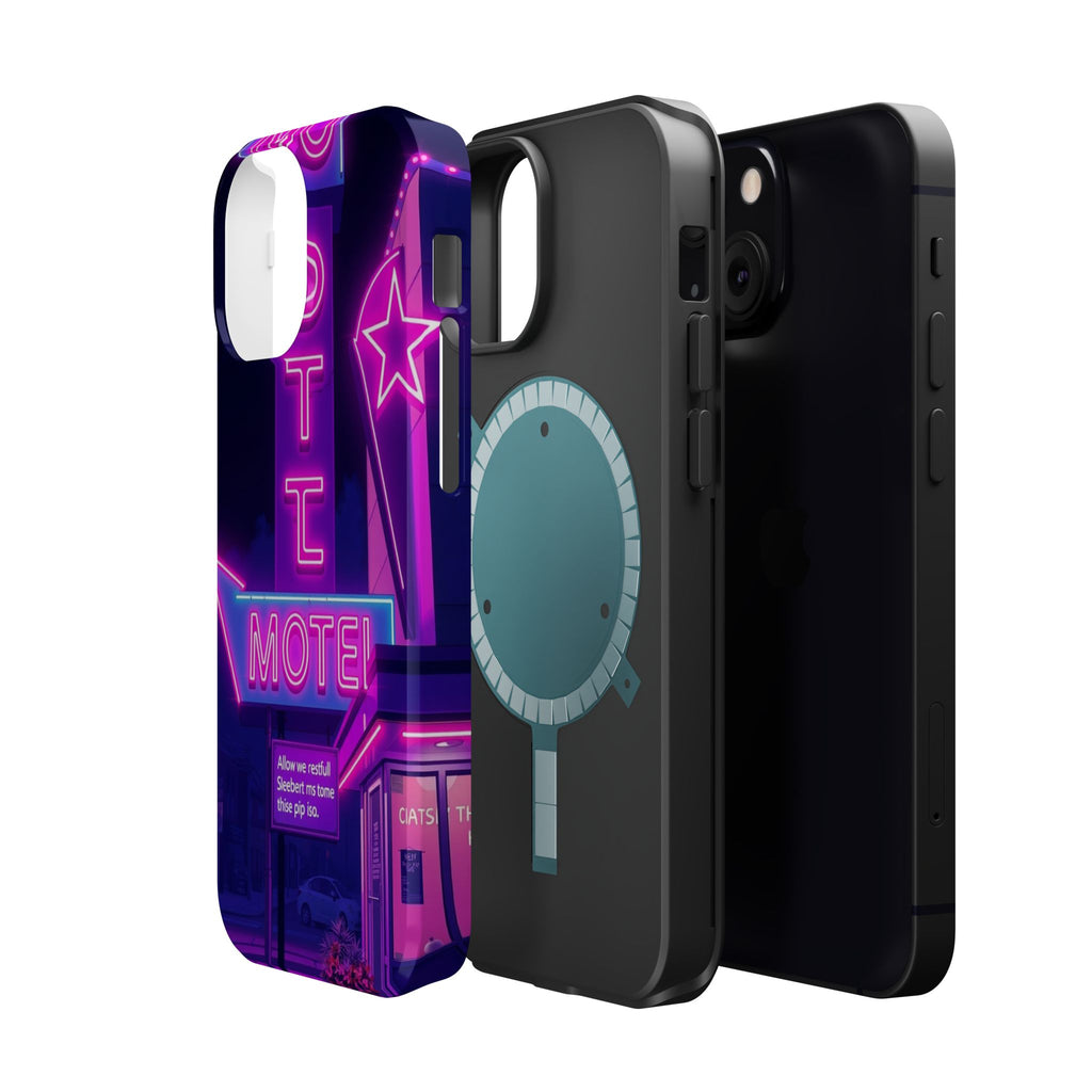 iPhone Neon Sign Motel Enchanted Art Slim Everyday Designer Case · iPhone Case