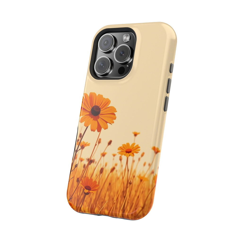 iPhone Wildflower Field Minimalist Line Art Slim Everyday Designer Case · iPhone