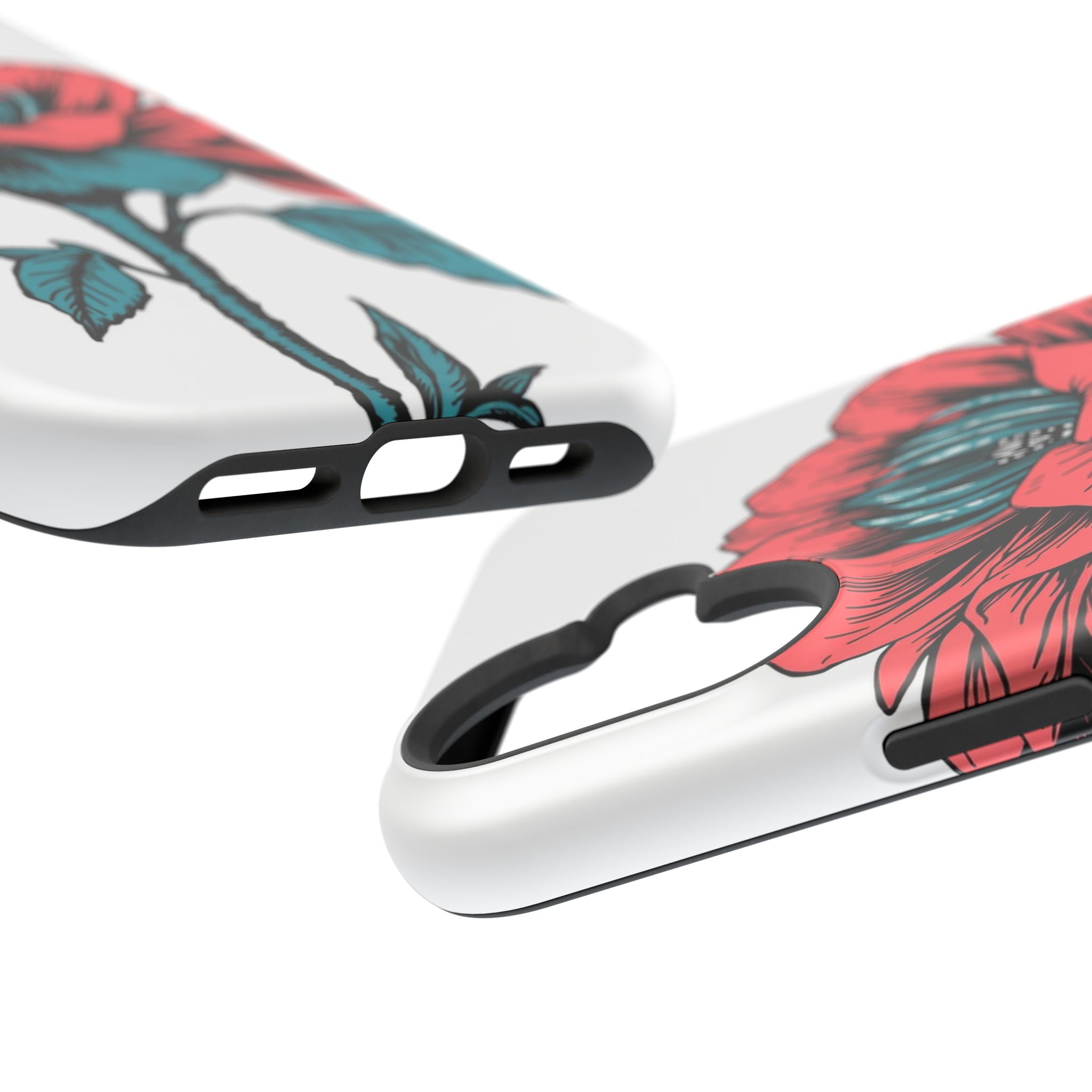 iPhone Garden Party Bloom Dark Gothic Ink Slim Snap Case · iPhone Case