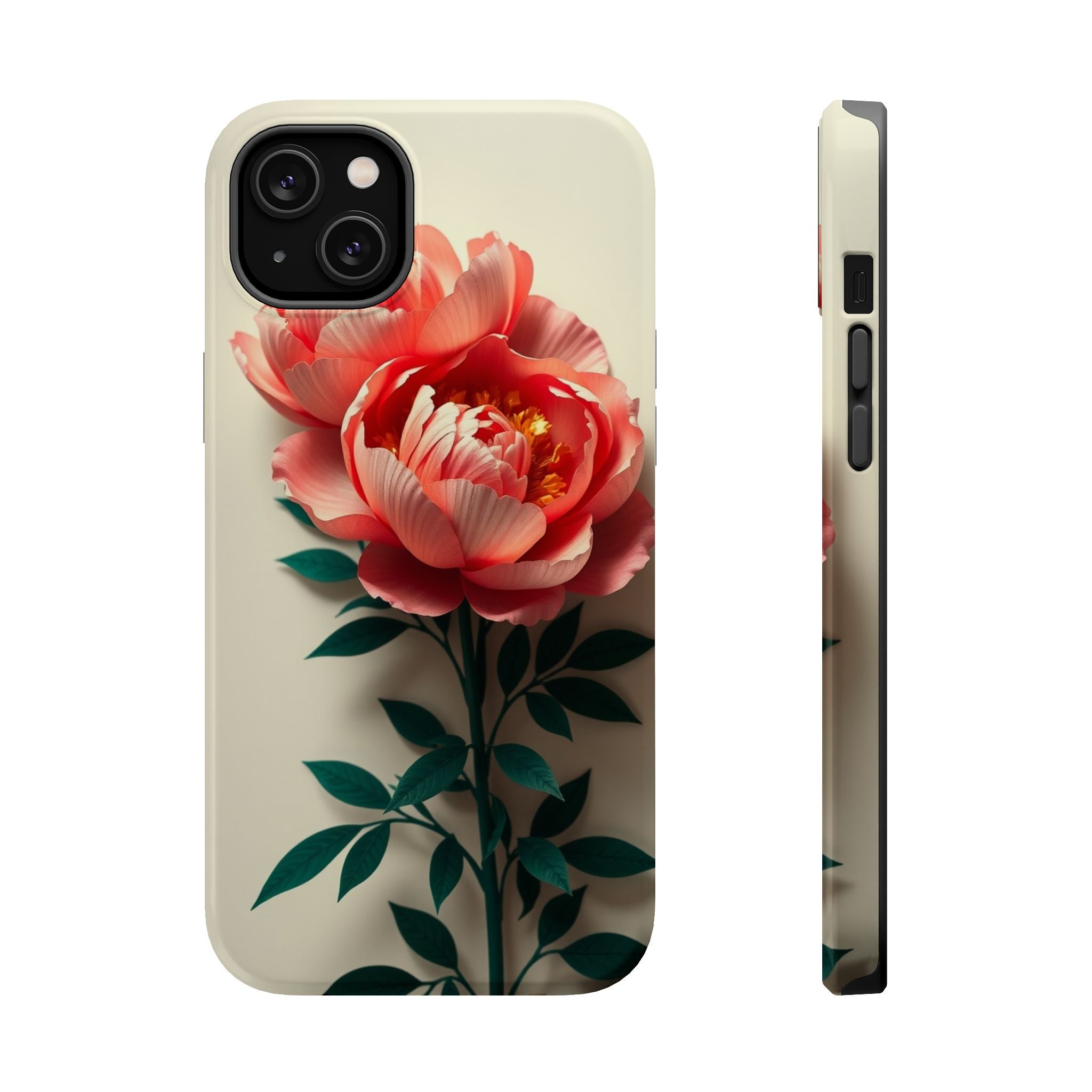 iPhone Emerald Green And Gold Peony Bouquet Slim iPhone Everyday · iPhone Case