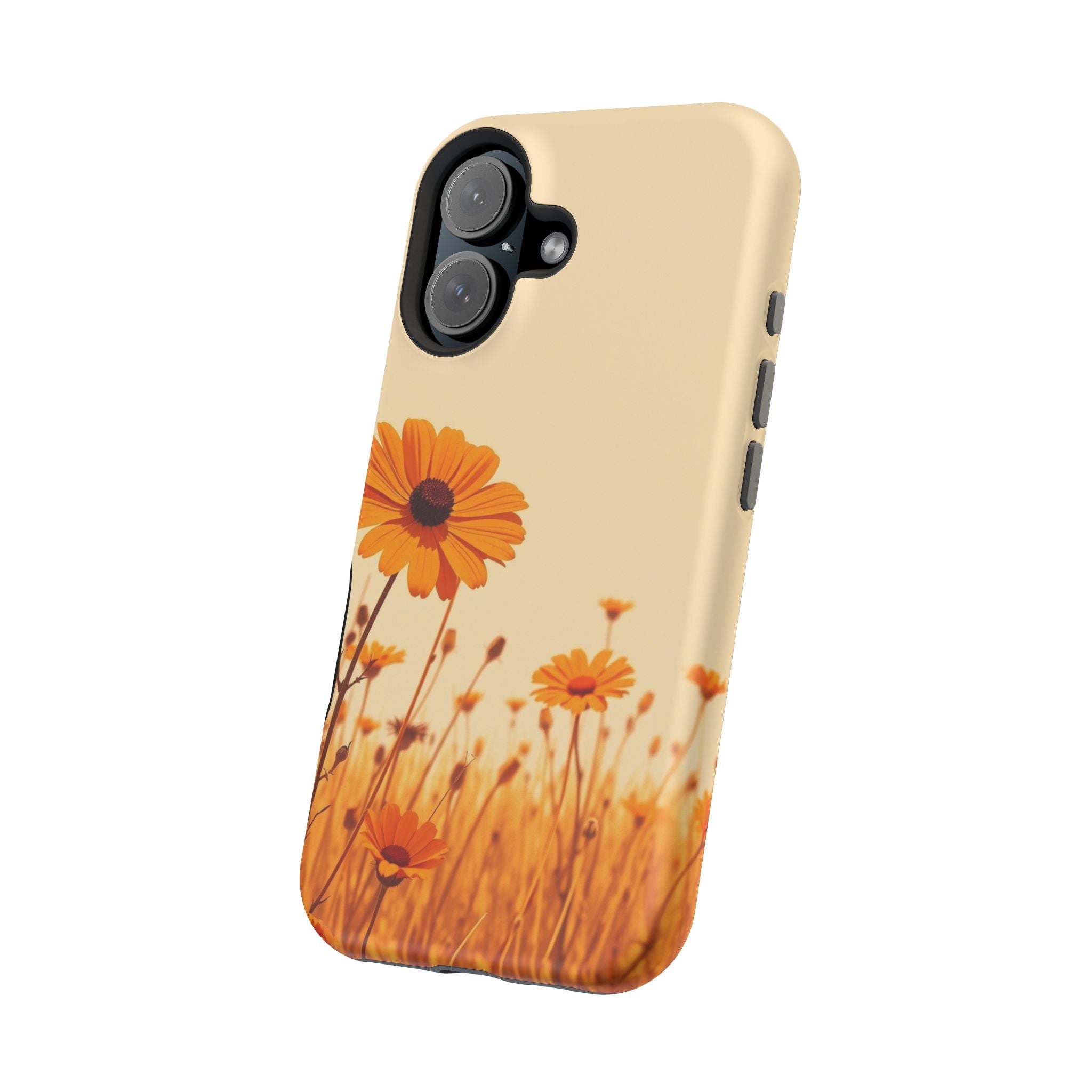 iPhone Wildflower Field Minimalist Line Art Slim Everyday Designer Case · iPhone