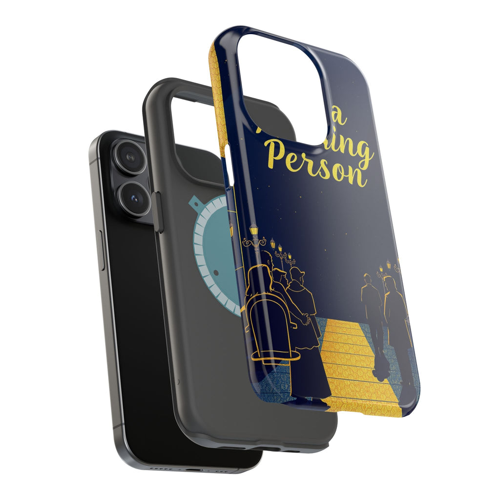 iPhone Midnight Blue And Silver Not a Morning Person Slim Snap Case · iPhone Cas