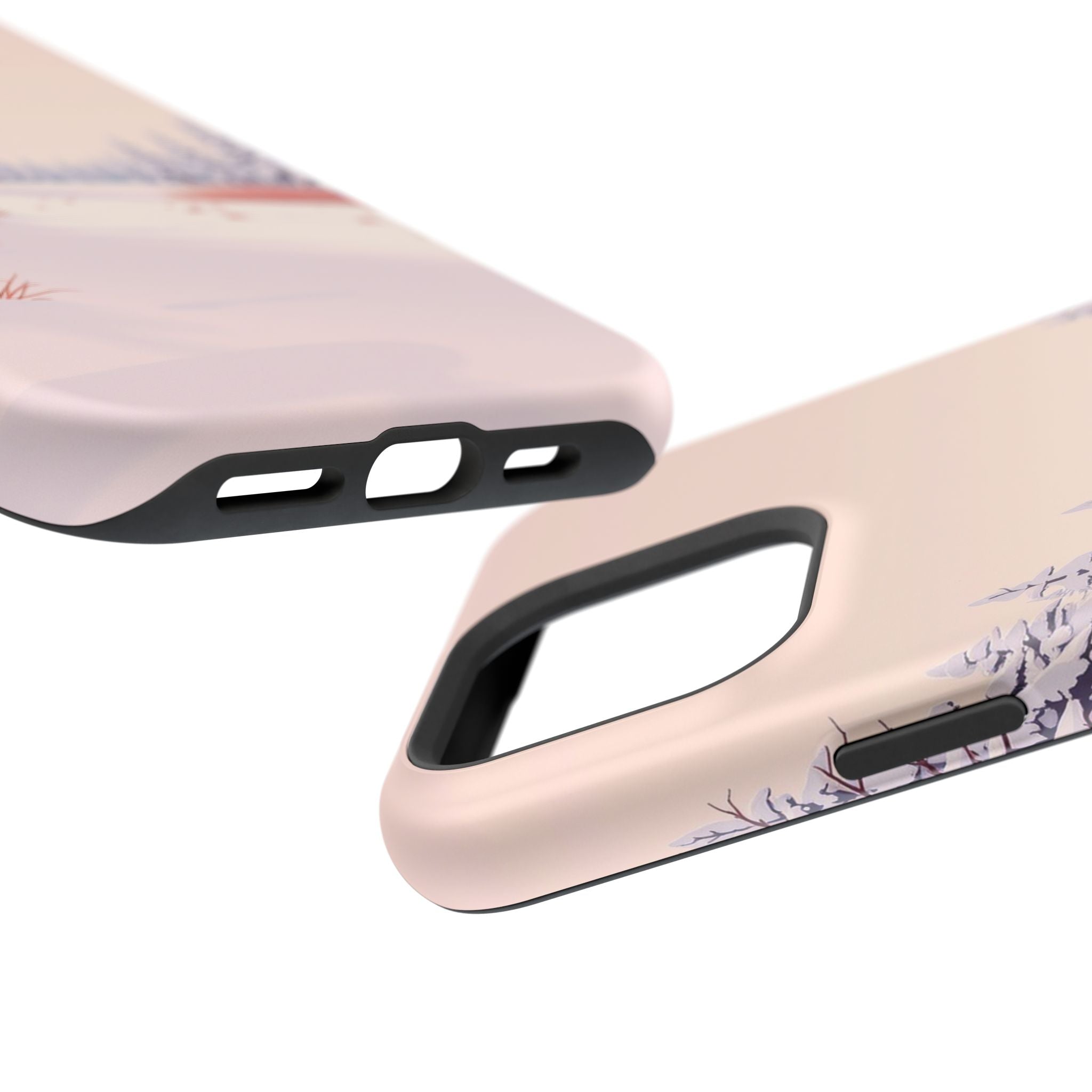 iPhone Snow Field Vintage Retro Poster Slim Everyday Designer Case · iPhone Case