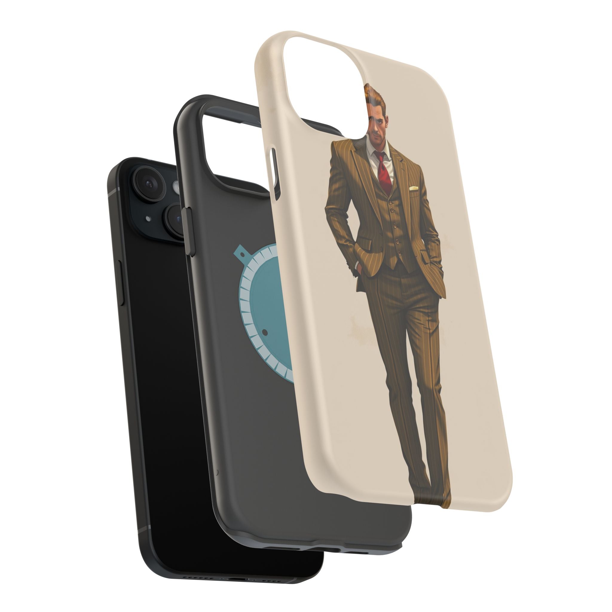 iPhone Pinstripe Suit Grunge Distressed Slim Everyday Designer Case · iPhone Cas