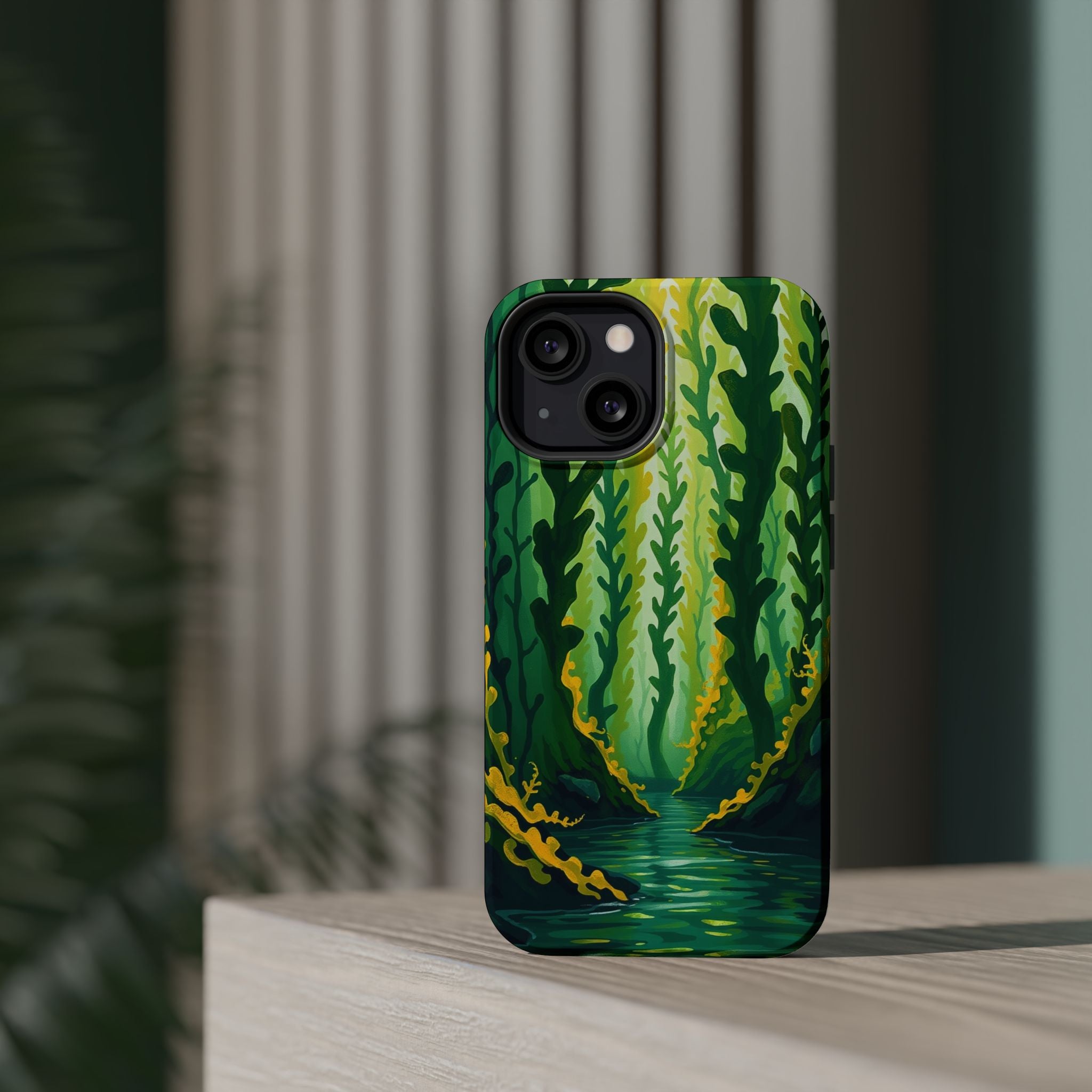 iPhone Kelp Forest Oil Painting Impressionist Slim iPhone Everyday · iPhone Case