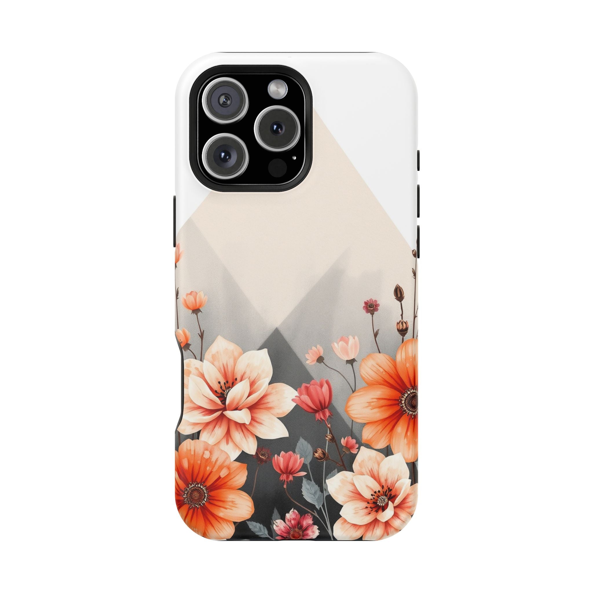 iPhone Floral Geometric Vibrant Design Slim Snap Case · iPhone Case