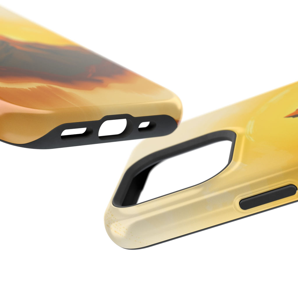 iPhone Mustard And Rust Mountain at Sunrise Slim iPhone Everyday · iPhone Case