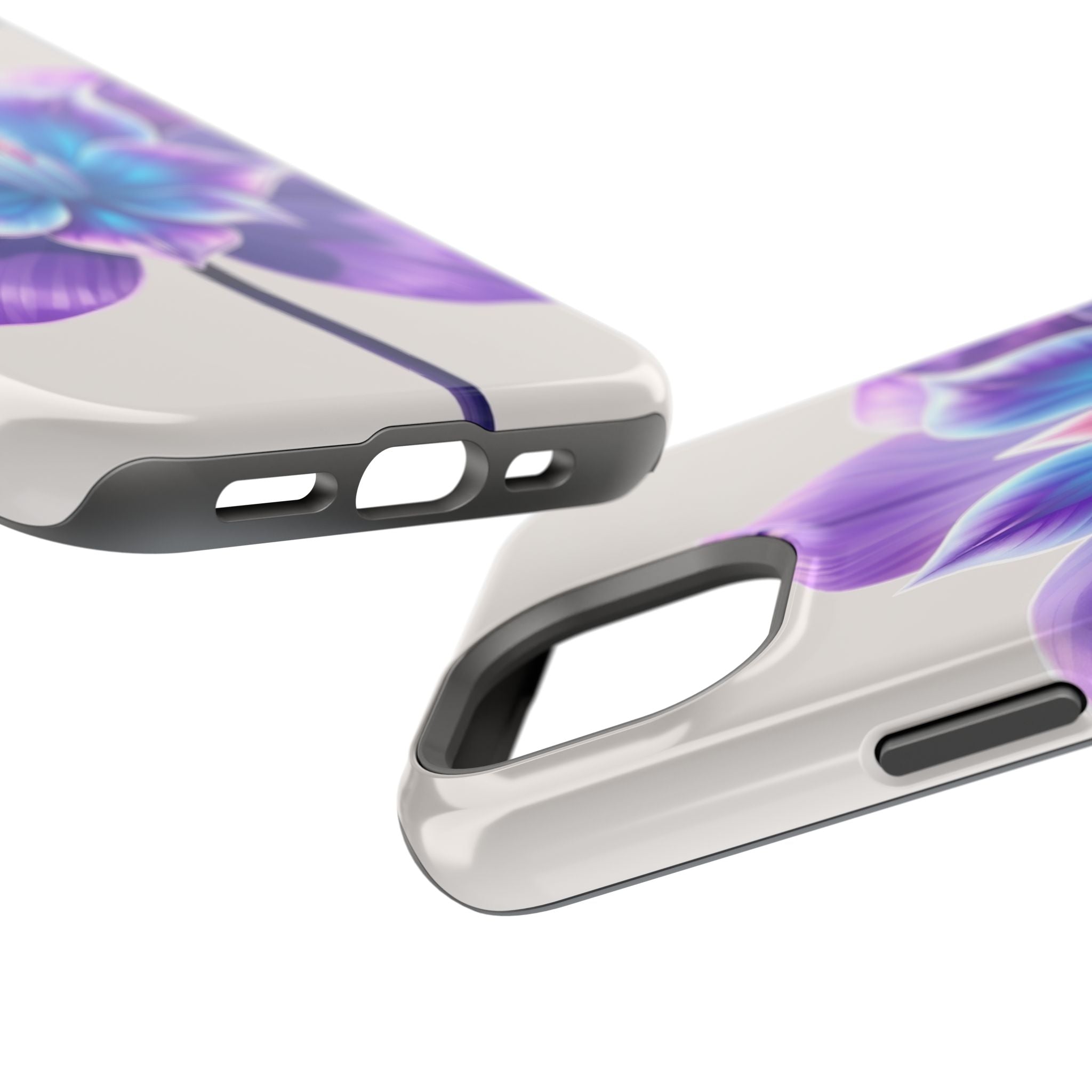 iPhone Dreamy Neon Floral Design 10 Slim Everyday Designer Case · iPhone Case