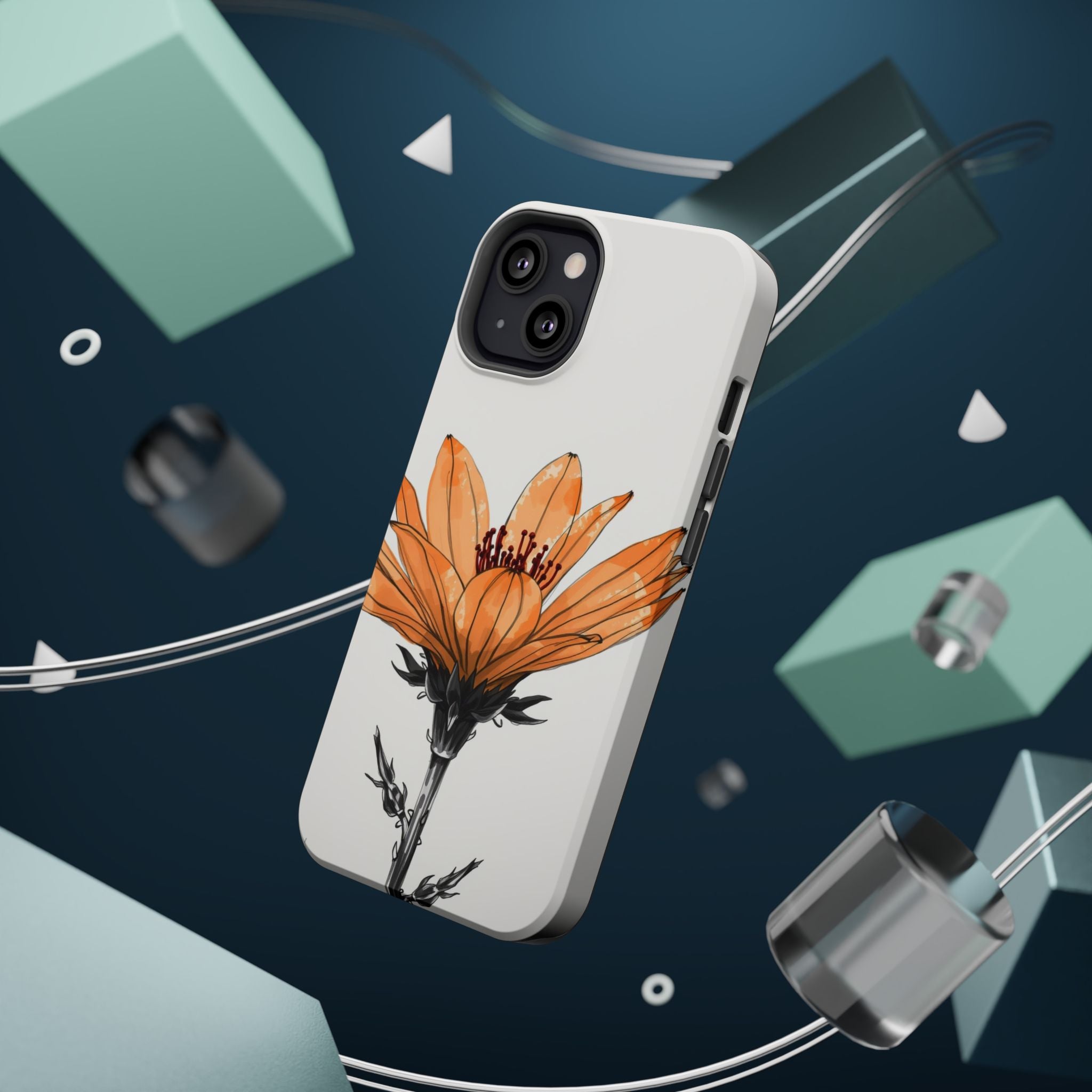 iPhone Earthy Desert Flower Design Bold Modern Everyday Snap Case · iPhone Case