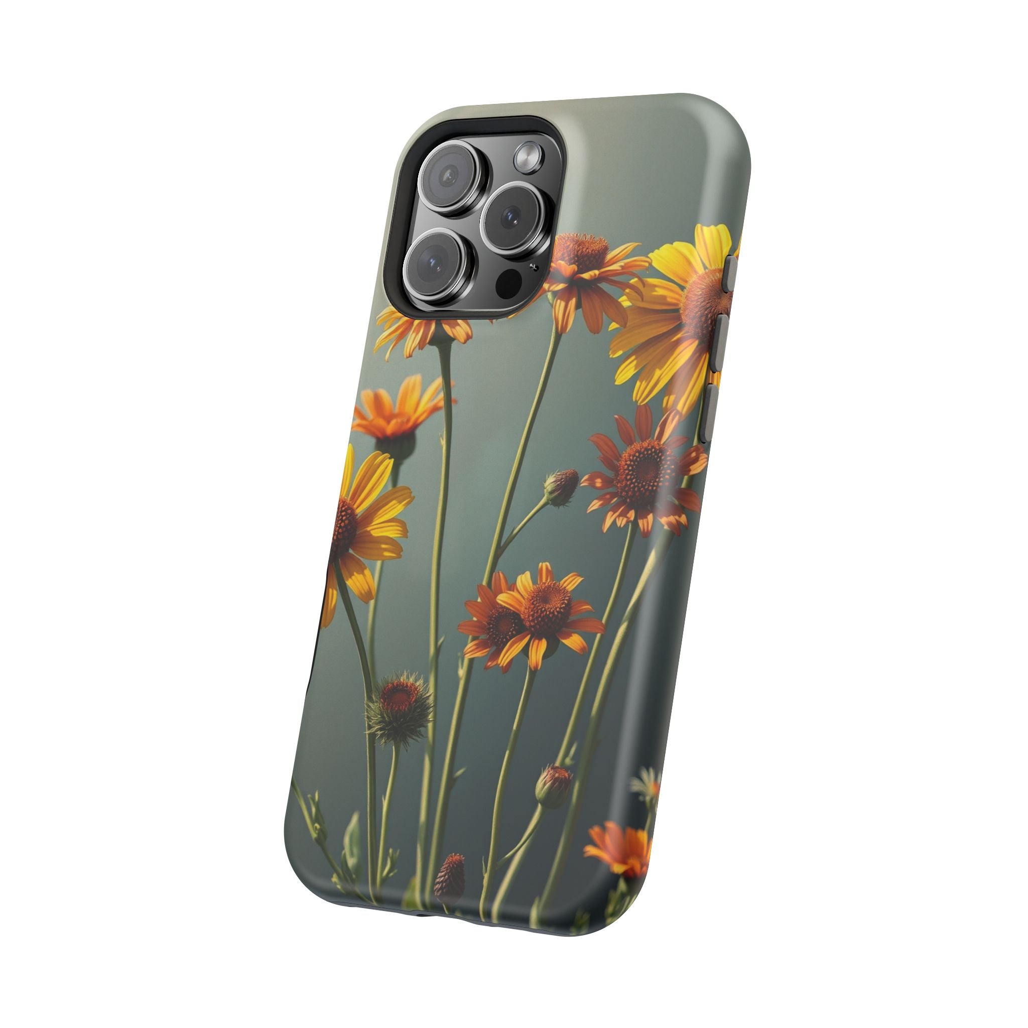 iPhone Mustard And Rust Wildflower Bunch Slim Everyday iPhone Designer · iPhone