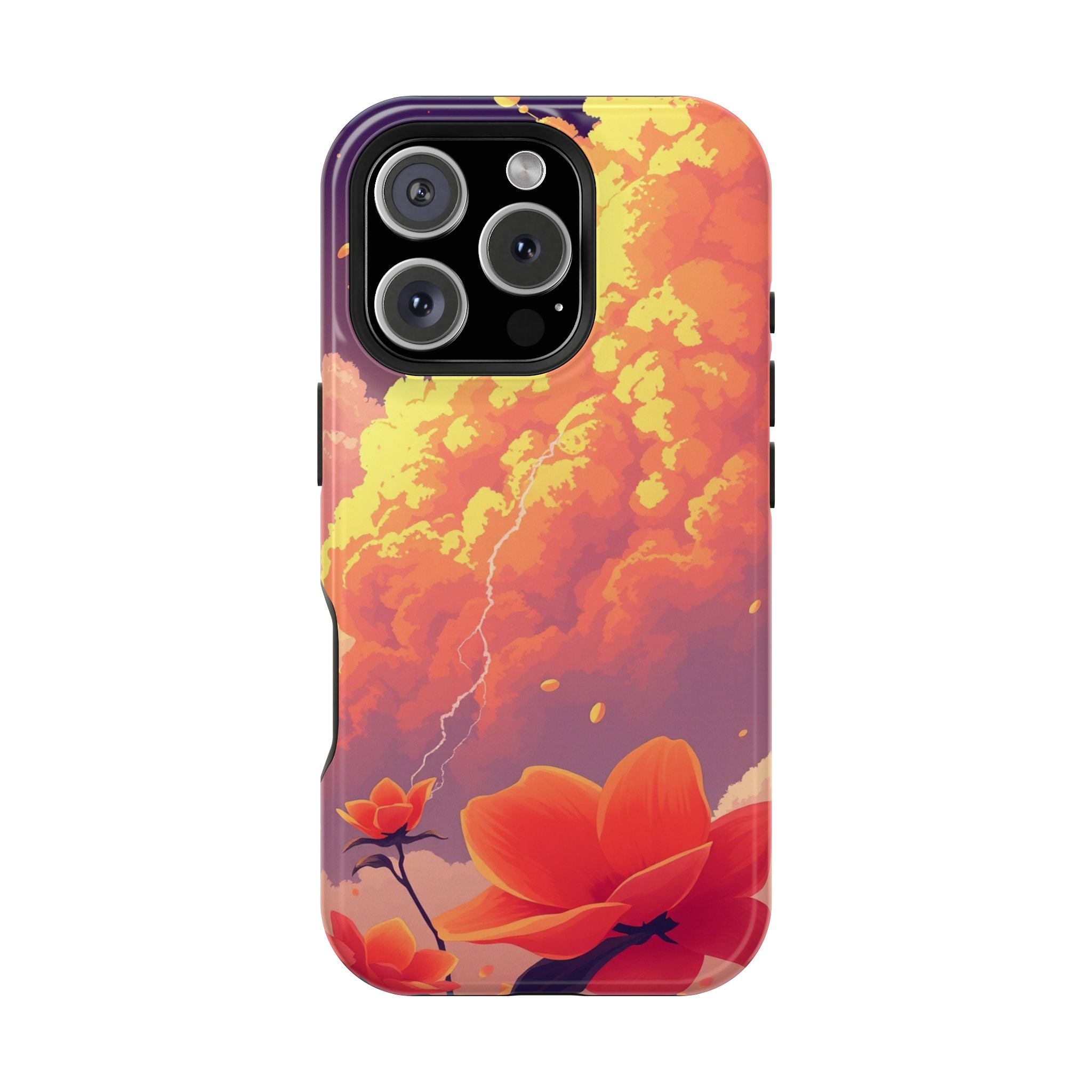 iPhone Sunset Amber And Peach Petal Storm Slim iPhone Everyday Designer · iPhone
