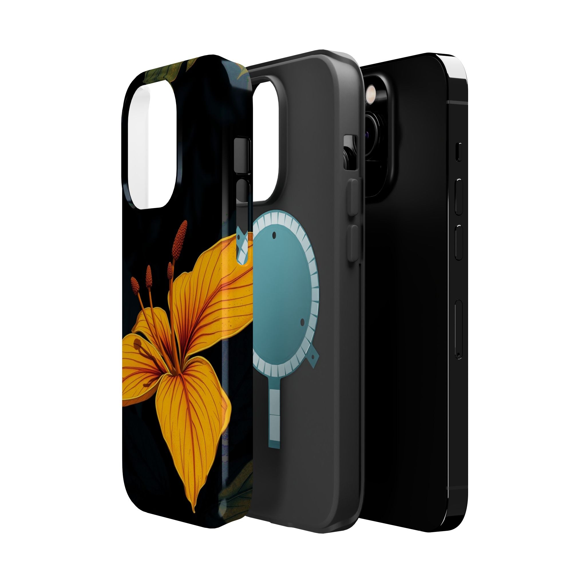 iPhone Earthy Tropical Bloom Design Artistic Everyday Cas Slim Snap Case · iPhon