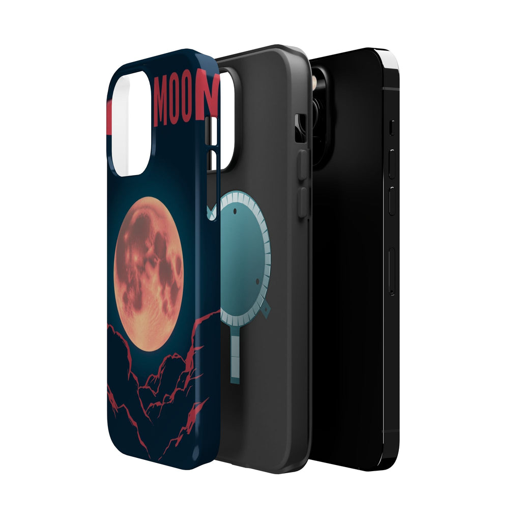 iPhone Blood Moon Rise Vintage Retro Poster Slim Everyday Designer Case · iPhone
