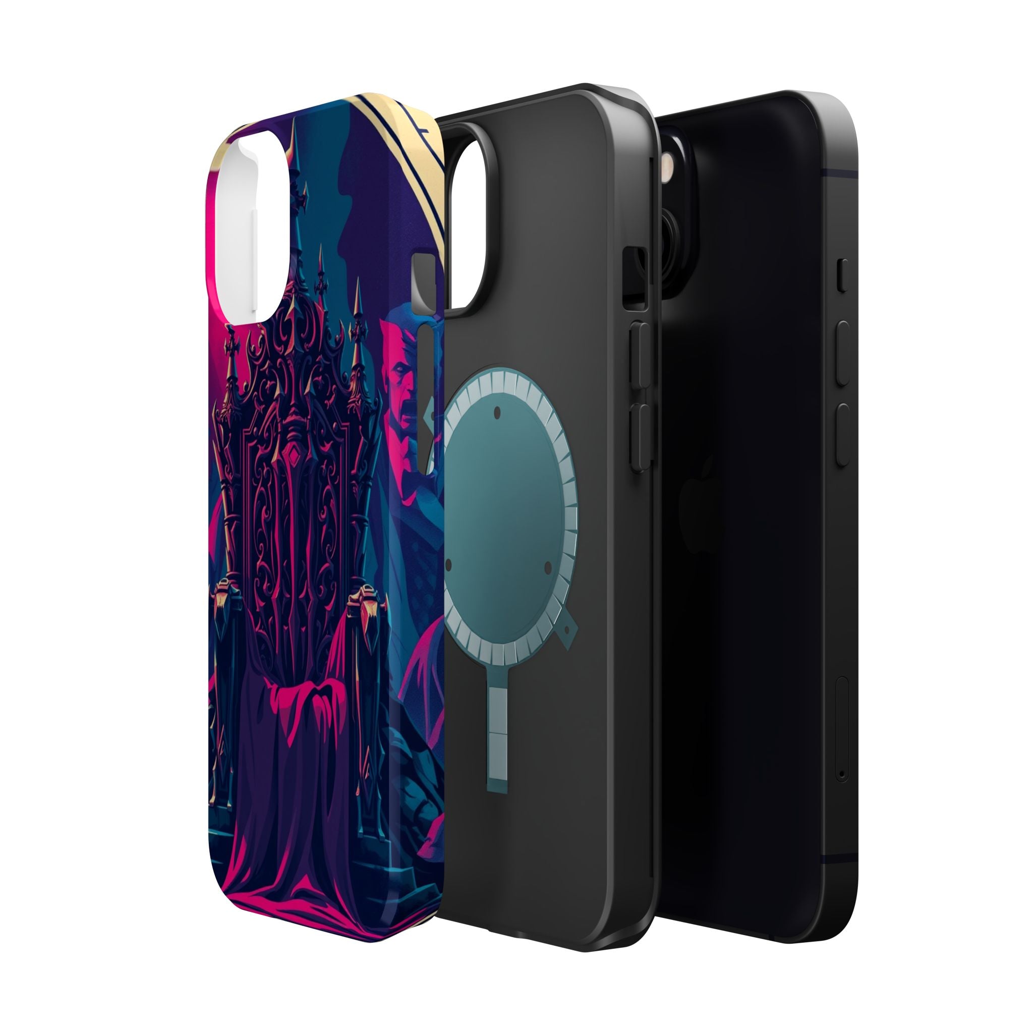iPhone Lich King Throne Vintage Retro Poster Slim Everyday Designer Case · iPhon