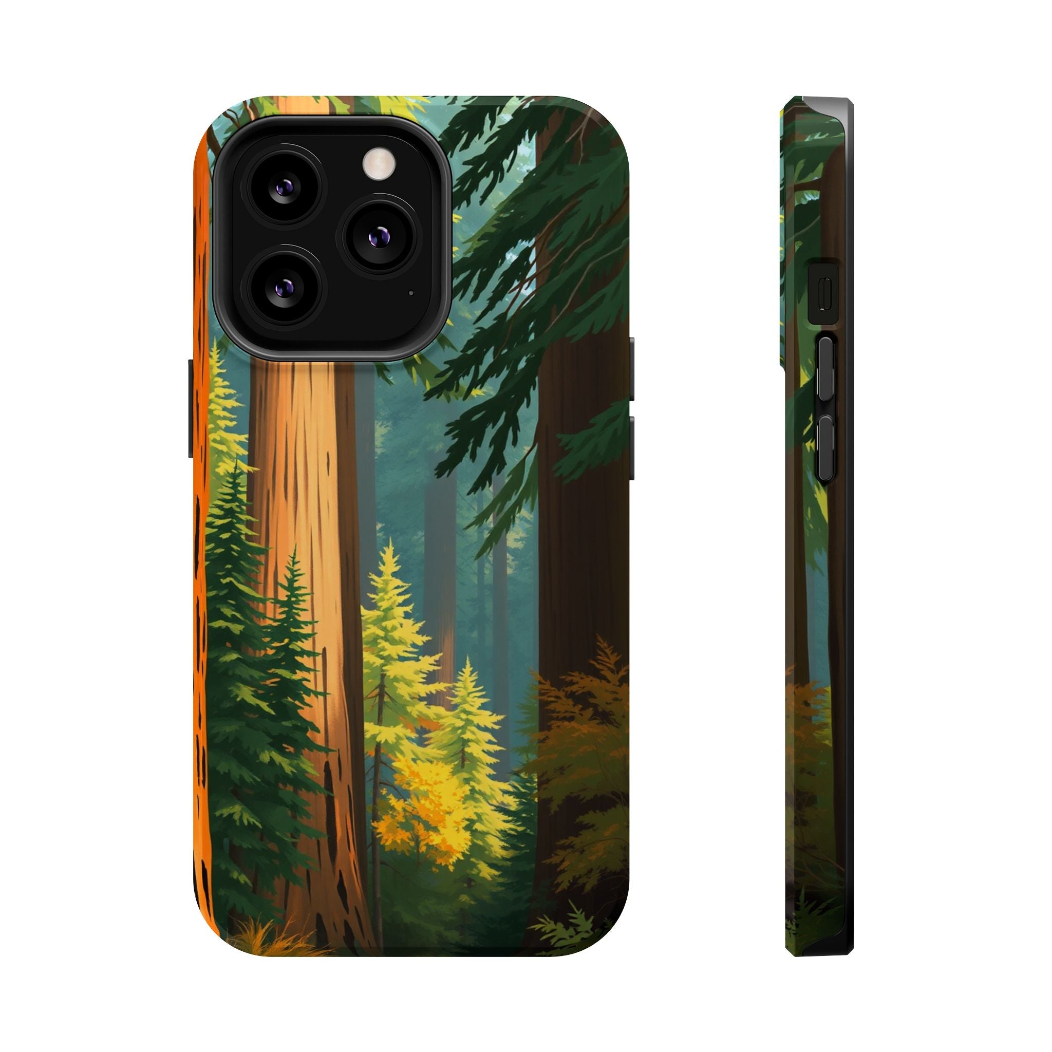 iPhone Redwood Forest Oil Painting Impressionist Clean iPhone Minimal · iPhone C