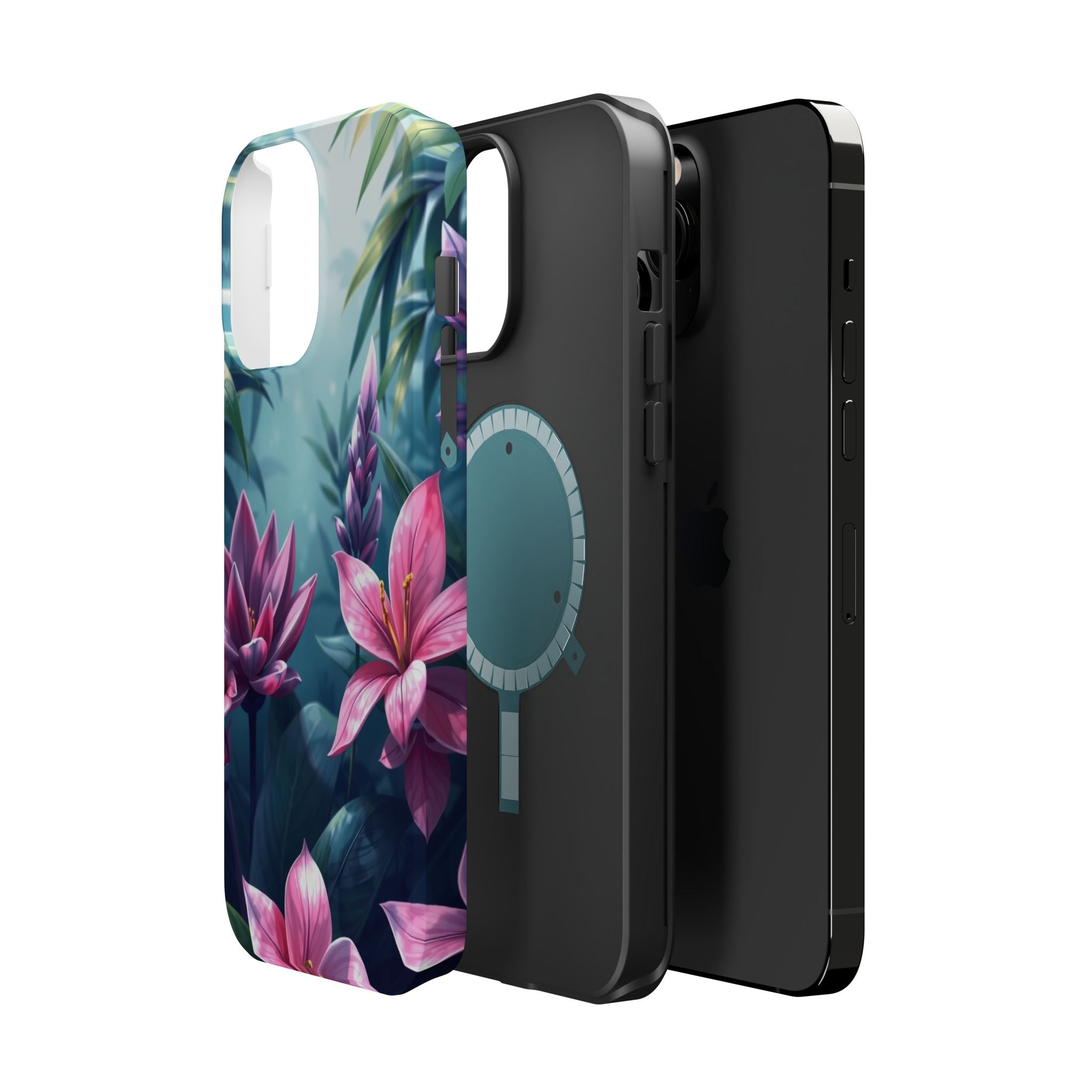 iPhone Indigo And Violet Jungle Floral Slim Everyday Designer Case · iPhone Case