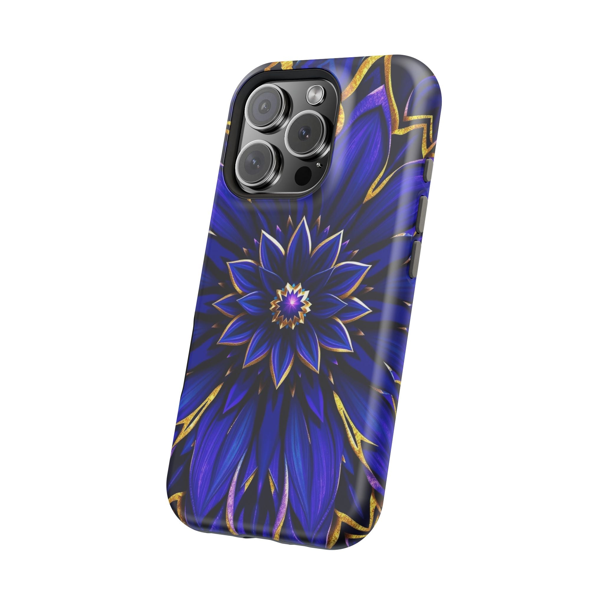 iPhone Floral Mandala Electric Art 14 Slim Everyday Designer Case · iPhone Case
