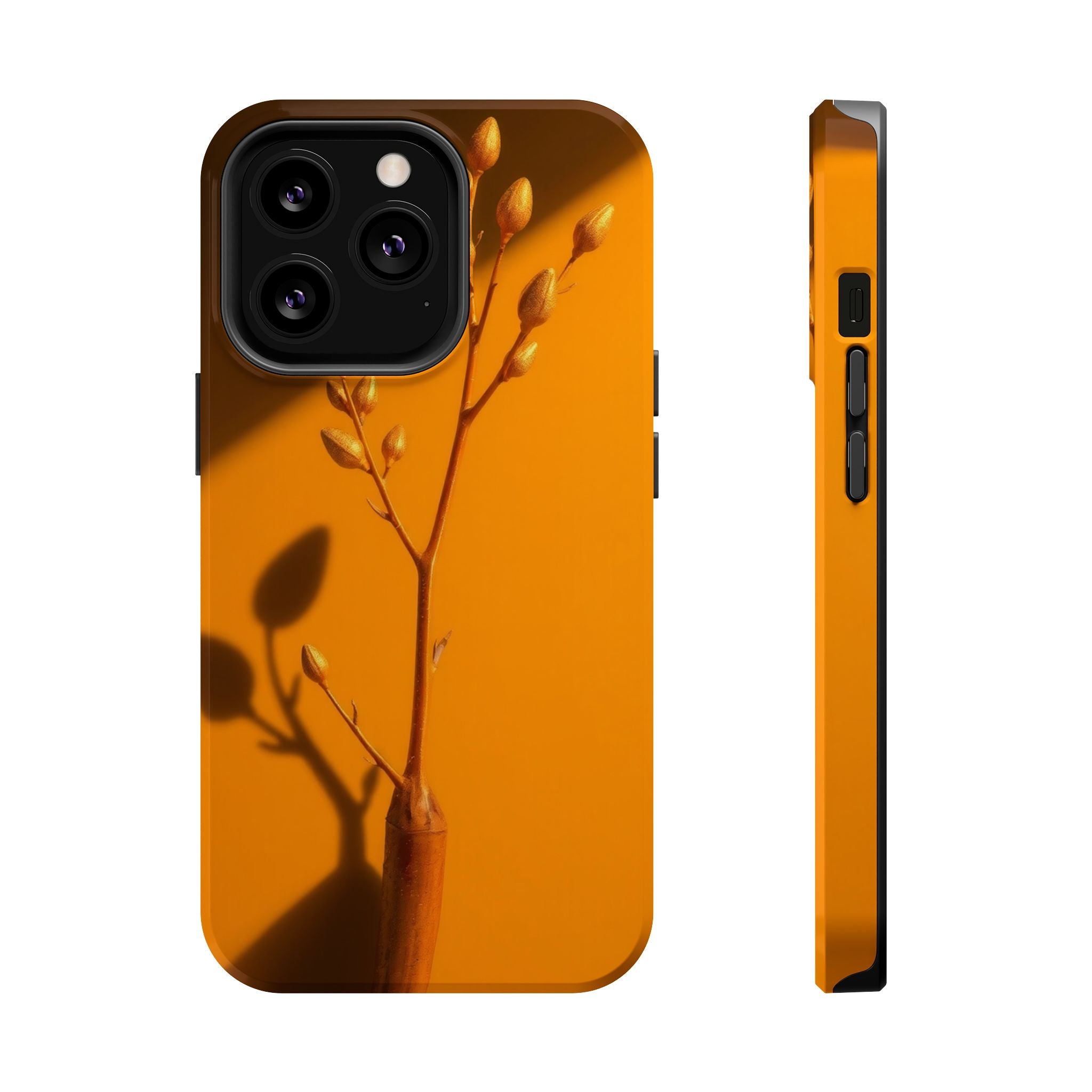 iPhone Mustard And Rust Minimalist Stem Slim Everyday iPhone Designer · iPhone C