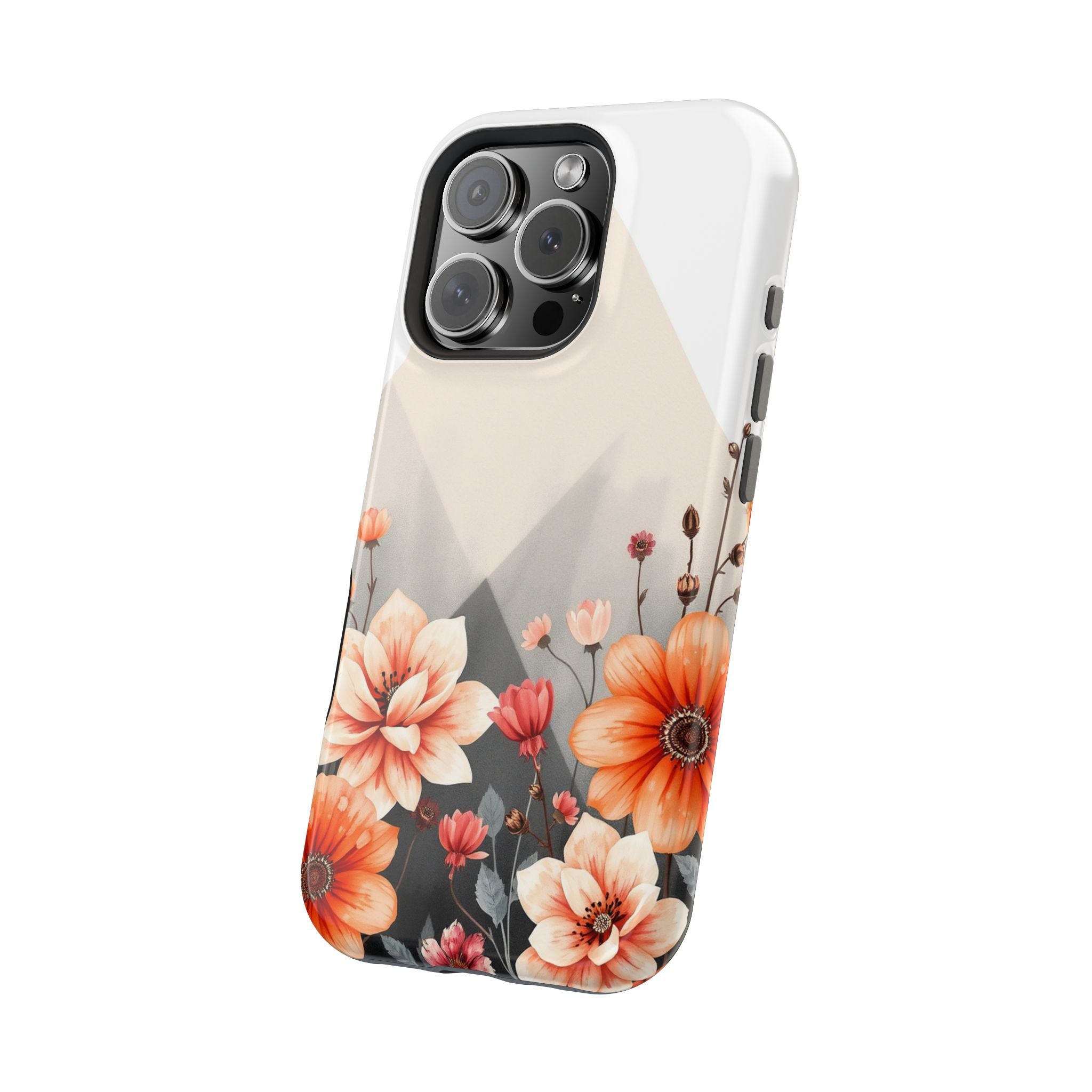 iPhone Floral Geometric Vibrant Design Slim Snap Case · iPhone Case