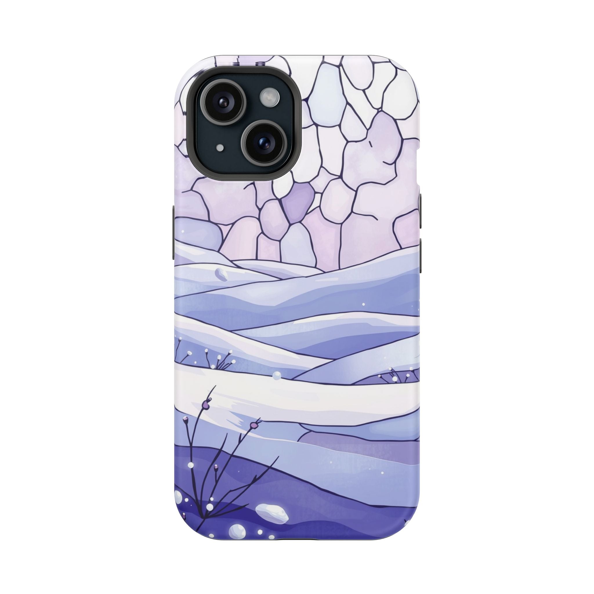 iPhone Snow Field Electric Art 11 Bold Modern Everyday Snap Case · iPhone Case