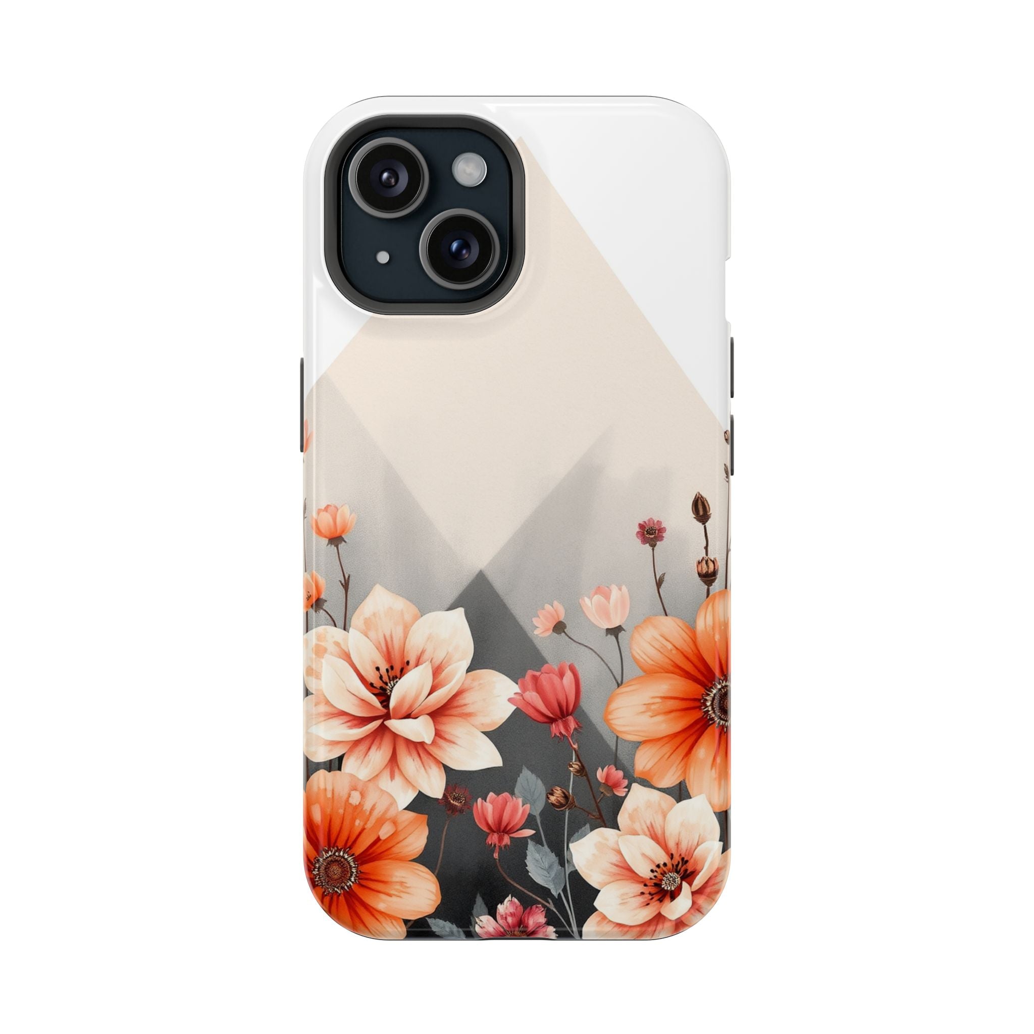 iPhone Floral Geometric Vibrant Design Slim Snap Case · iPhone Case