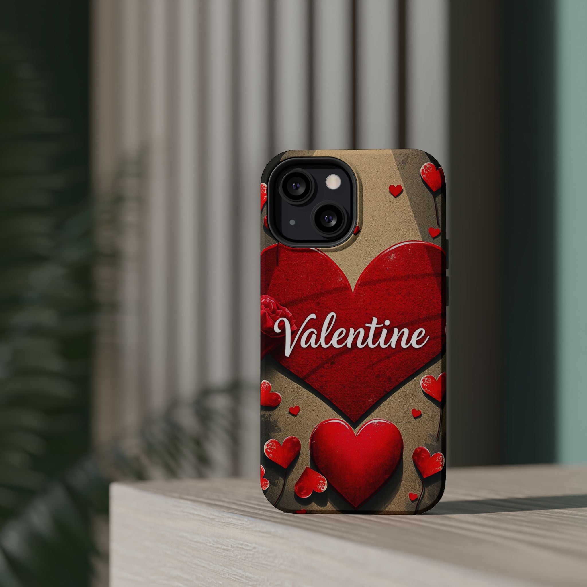 iPhone Serene Vintage Valentine Card Design Slim Everyday Designer Case · iPhone