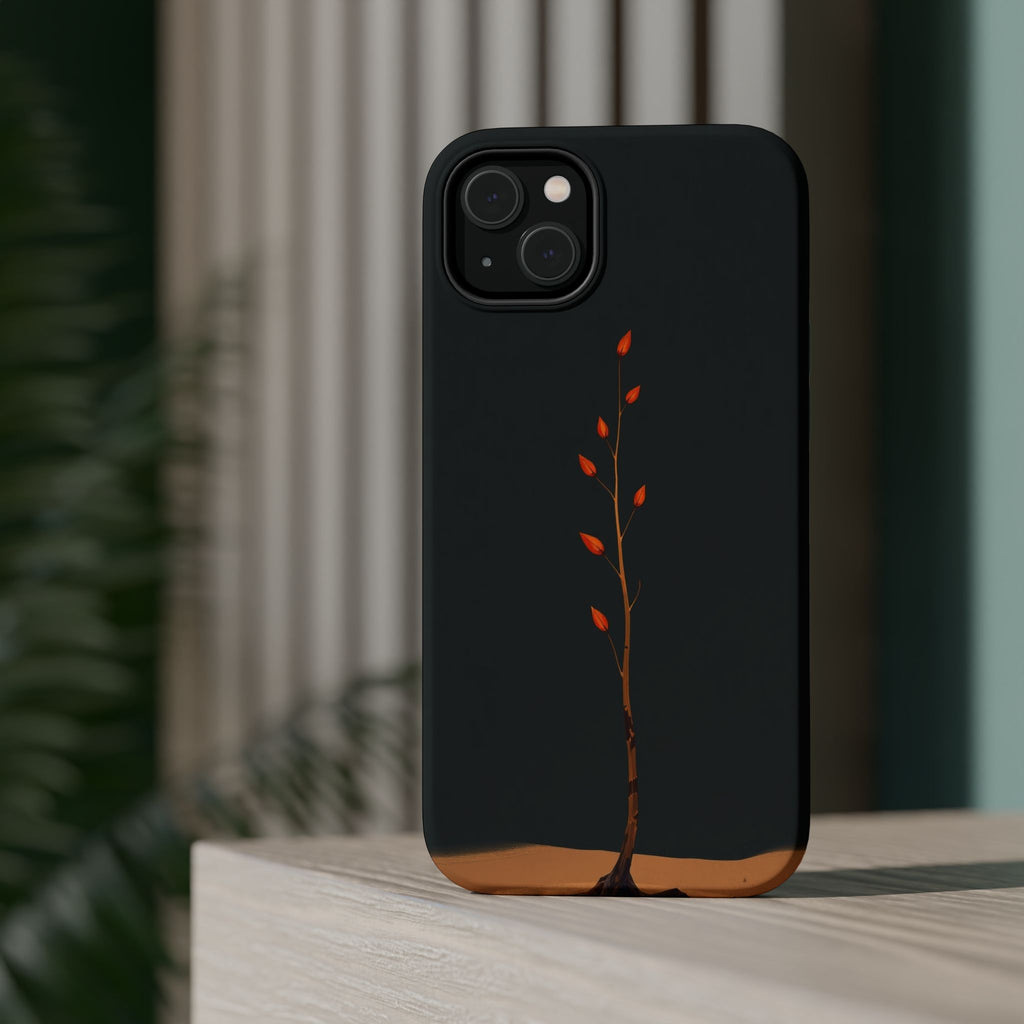 iPhone Burnt Orange And Sand Minimalist Stem Slim iPhone Everyday · iPhone Case