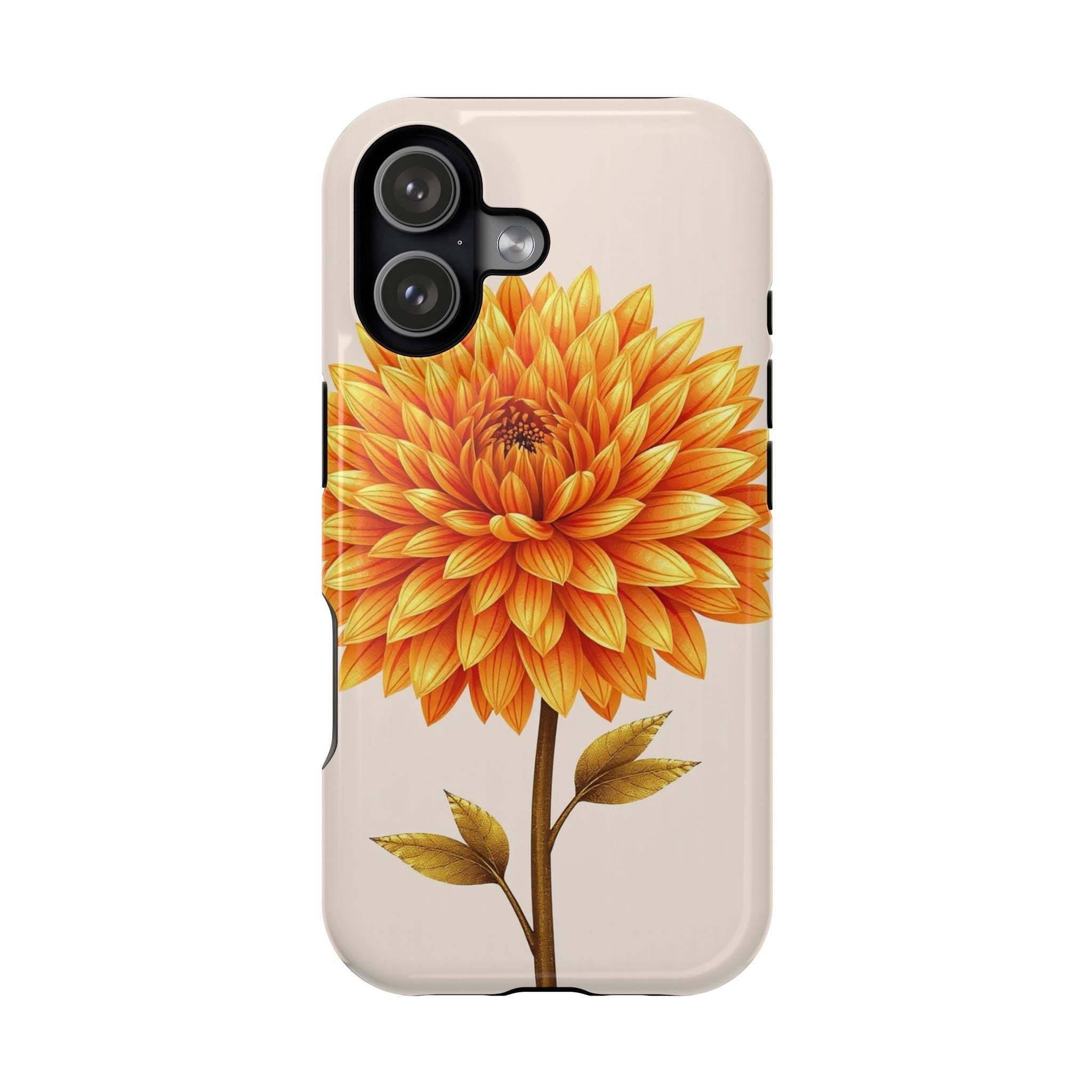 iPhone Chrysanthemum Classic Gold Foil Luxury Slim iPhone Everyday · iPhone Case