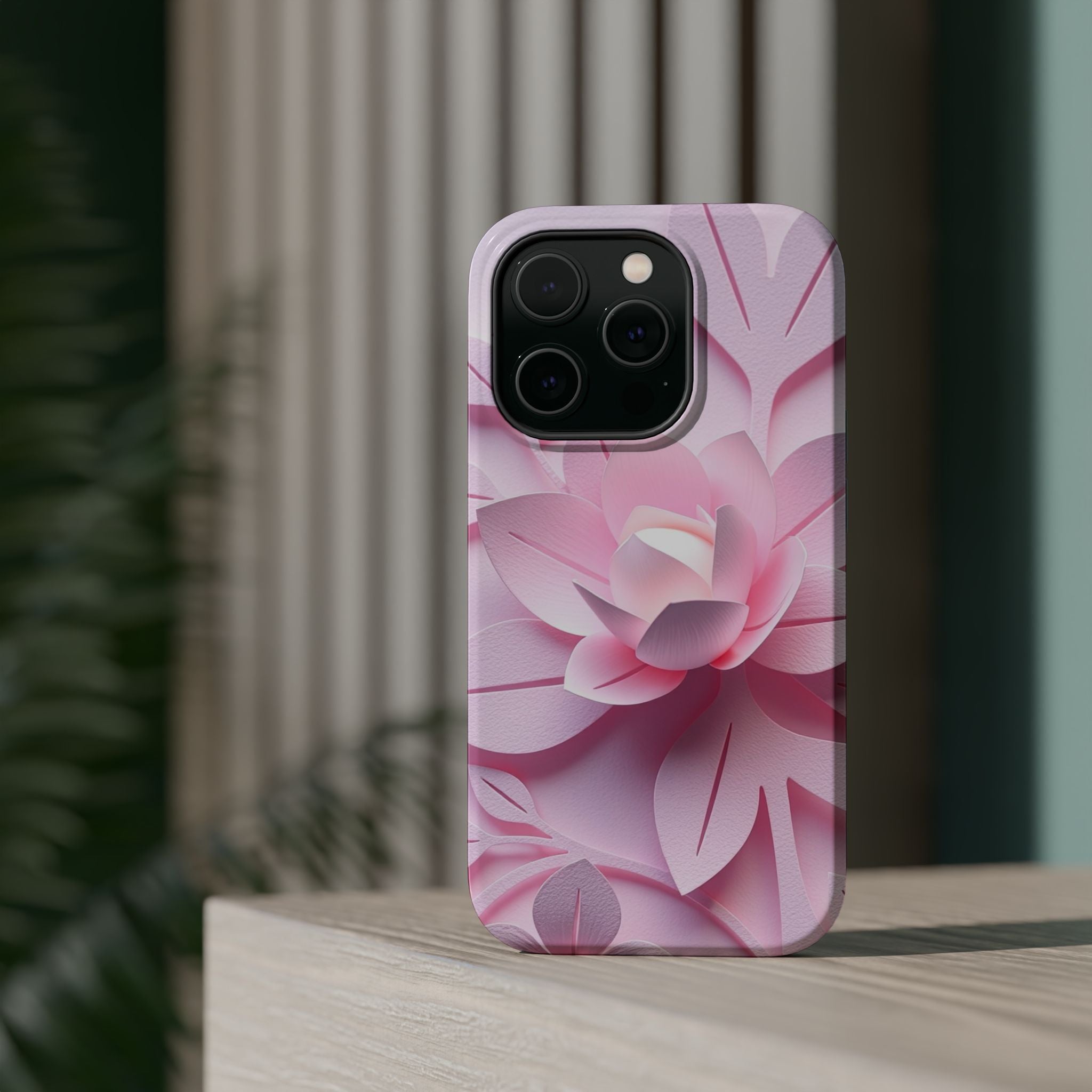 iPhone Floral Geometric Paper Cut Art Slim Everyday Designer Case · iPhone Case