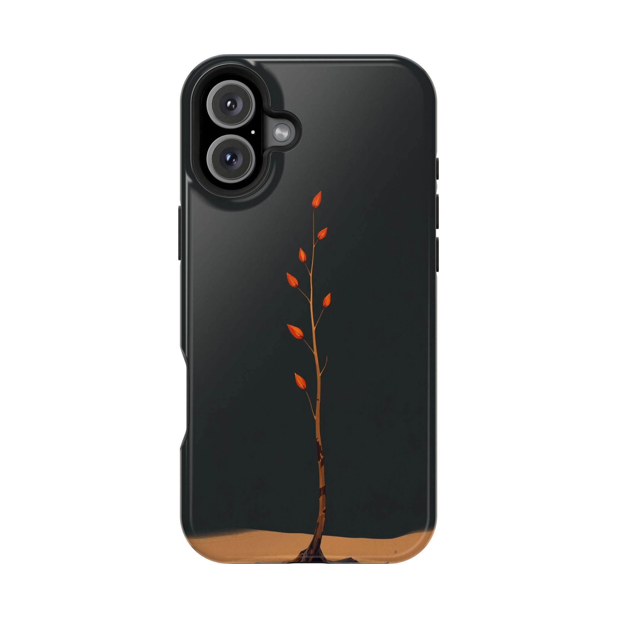iPhone Burnt Orange And Sand Minimalist Stem Slim iPhone Everyday · iPhone Case